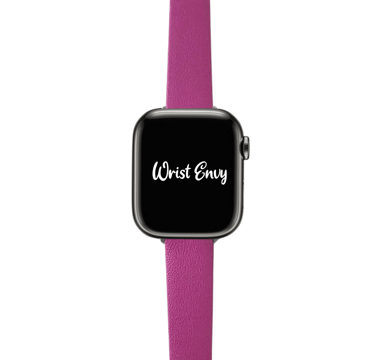 Piu Bello Italian Leather Strap for Apple Watch Rouge Pink - Wrist Envy