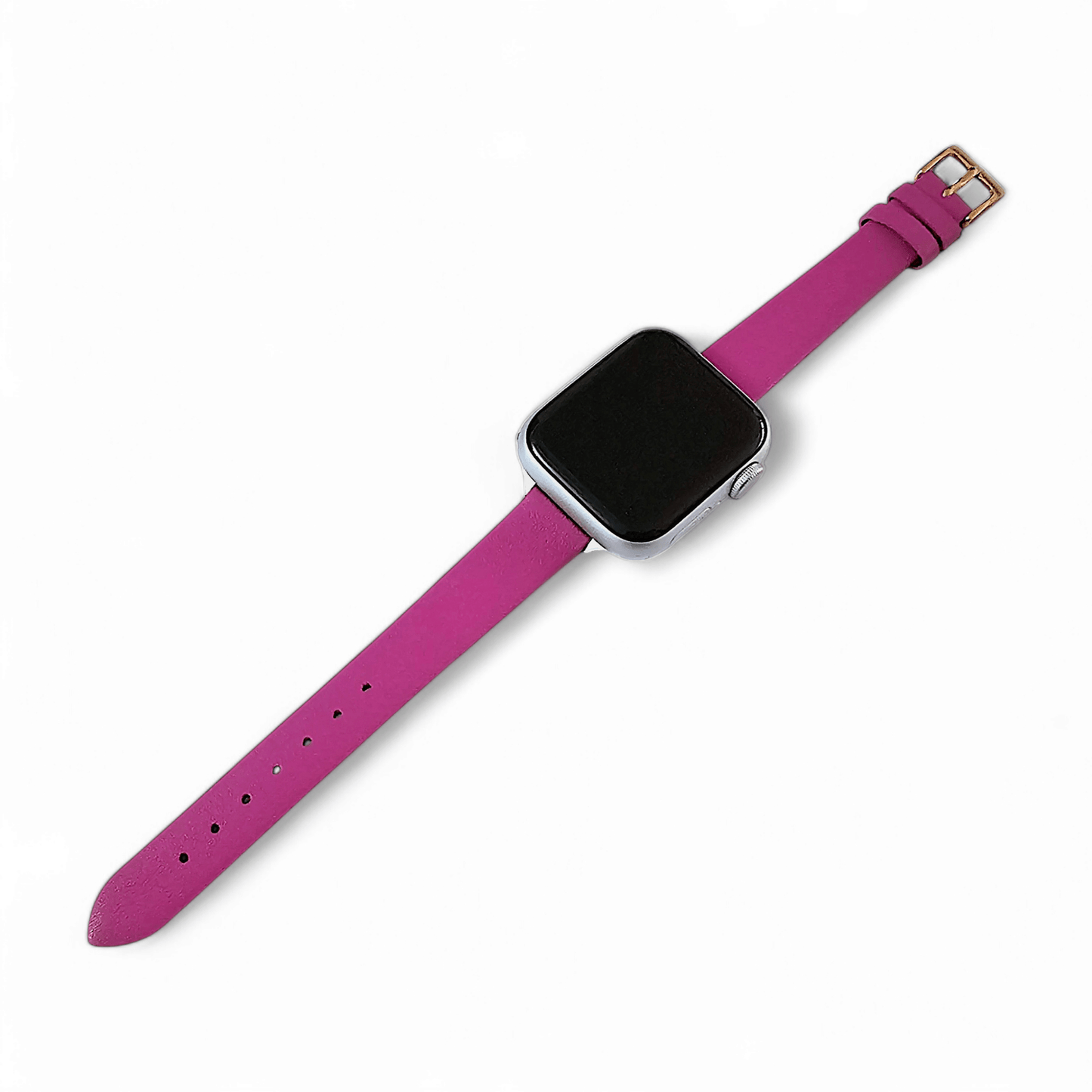 Piu Bello Italian Leather Strap for Apple Watch Rouge Pink - Wrist Envy