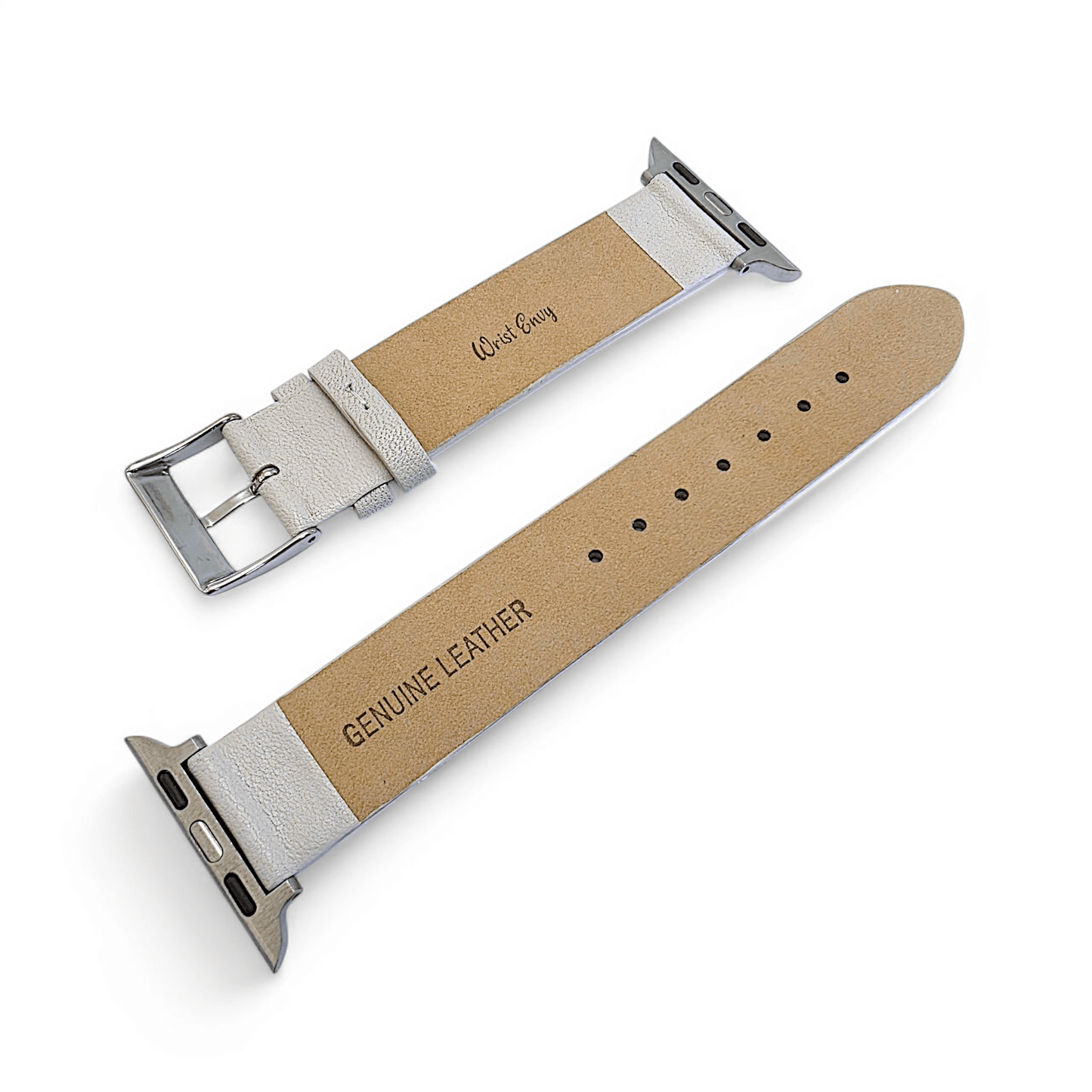 Piu Bello Italian Leather Strap for Apple Watch Starlight - Wrist Envy