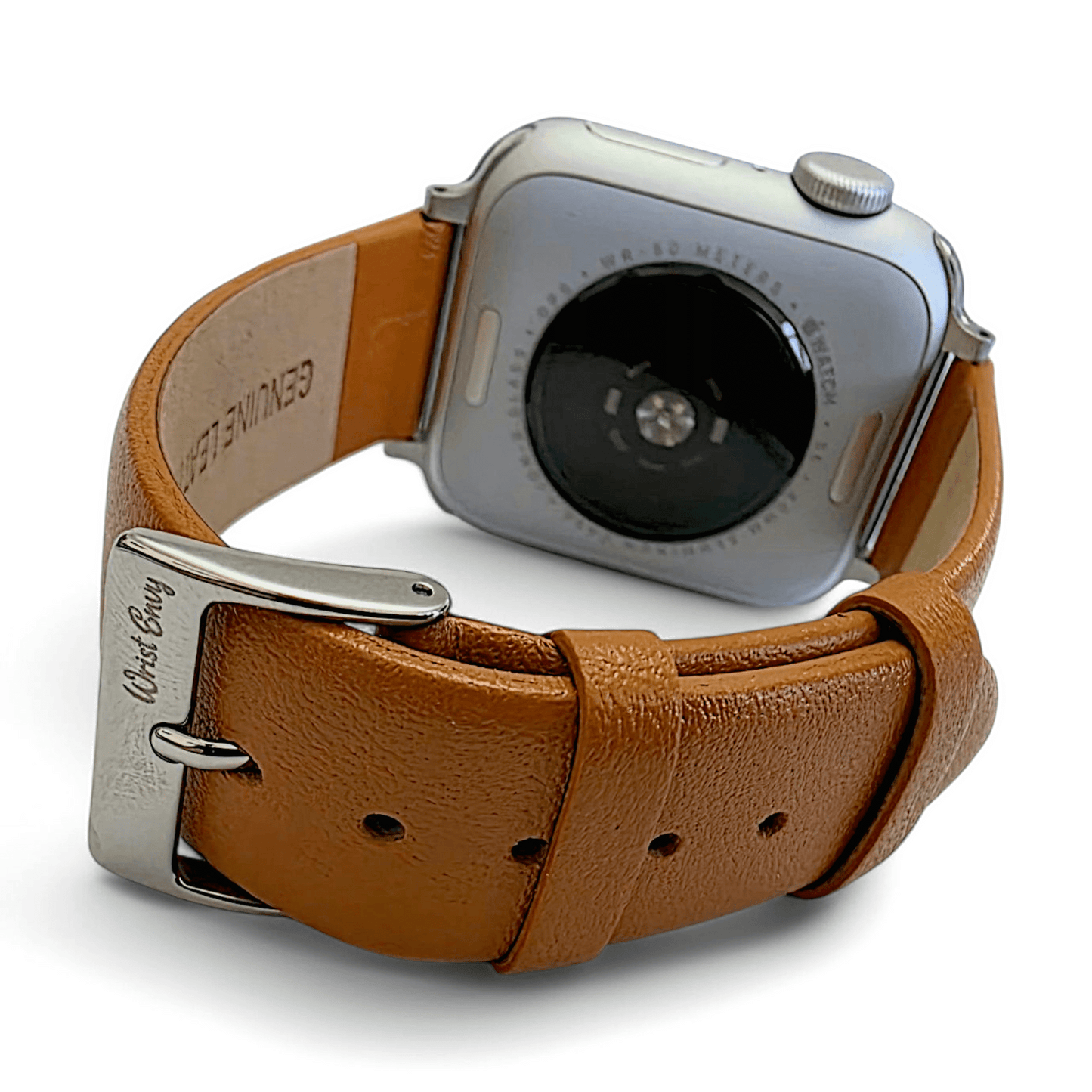 Piu Bello Italian Leather Strap for Apple Watch Tan Brown - Wrist Envy
