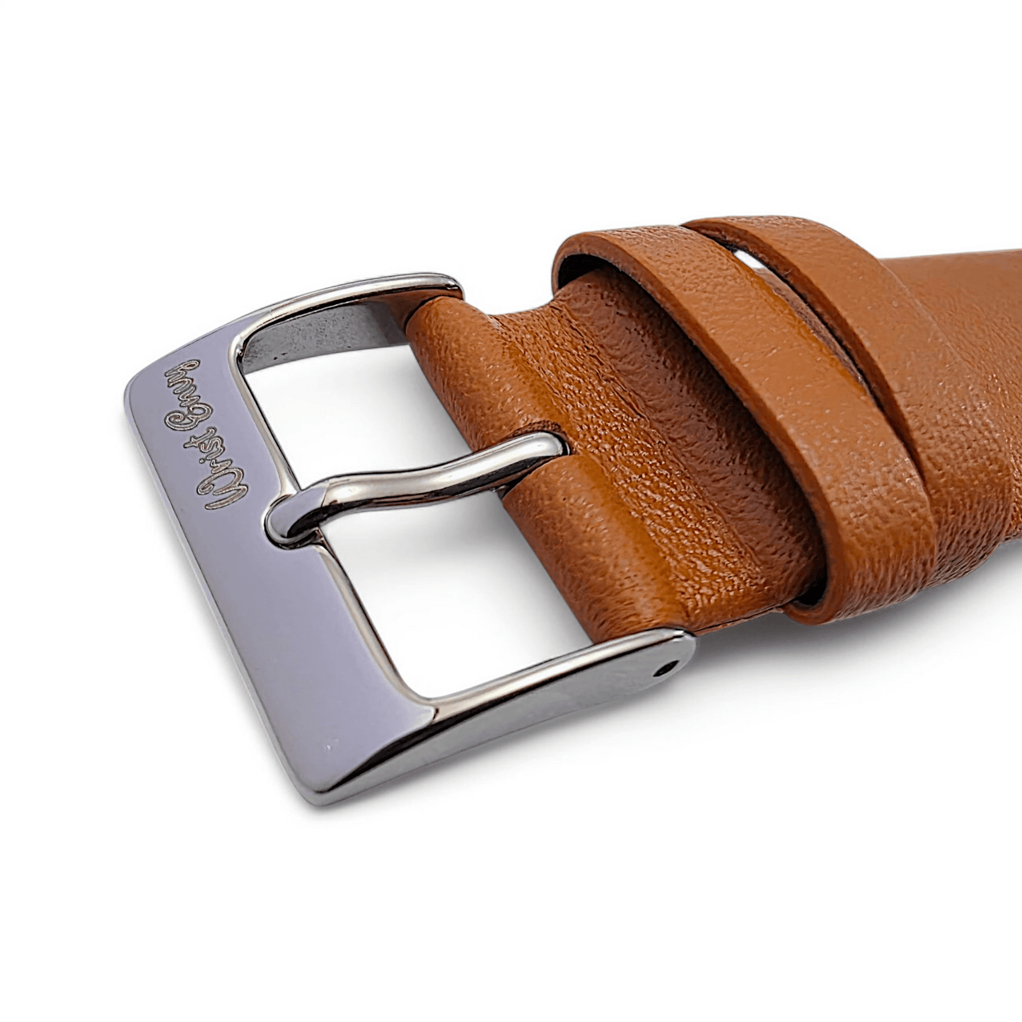 Piu Bello Italian Leather Strap for Apple Watch Tan Brown - Wrist Envy