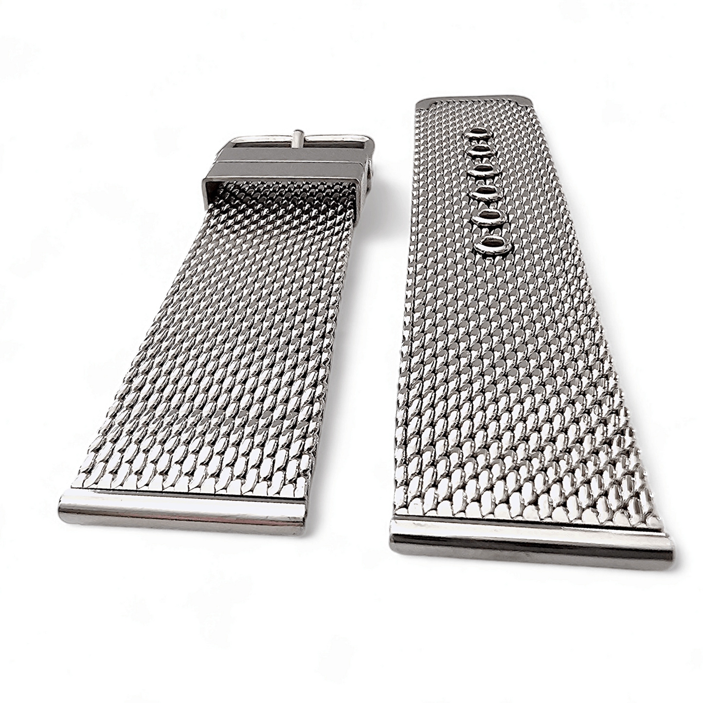 Premium 2.5mm Thick Shark Mesh Two Piece Milanese Heavy Duty Stainless Steel Watch Strap 18mm 20mm 22mm - Wrist Envy
