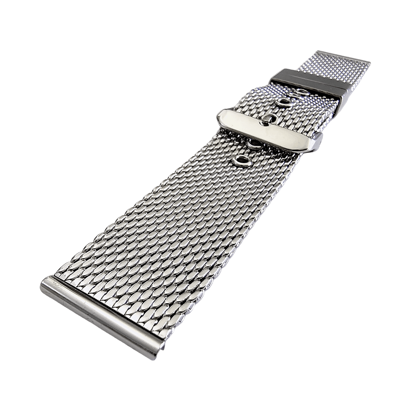 Premium 2.5mm Thick Shark Mesh Two Piece Milanese Heavy Duty Stainless Steel Watch Strap 18mm 20mm 22mm - Wrist Envy