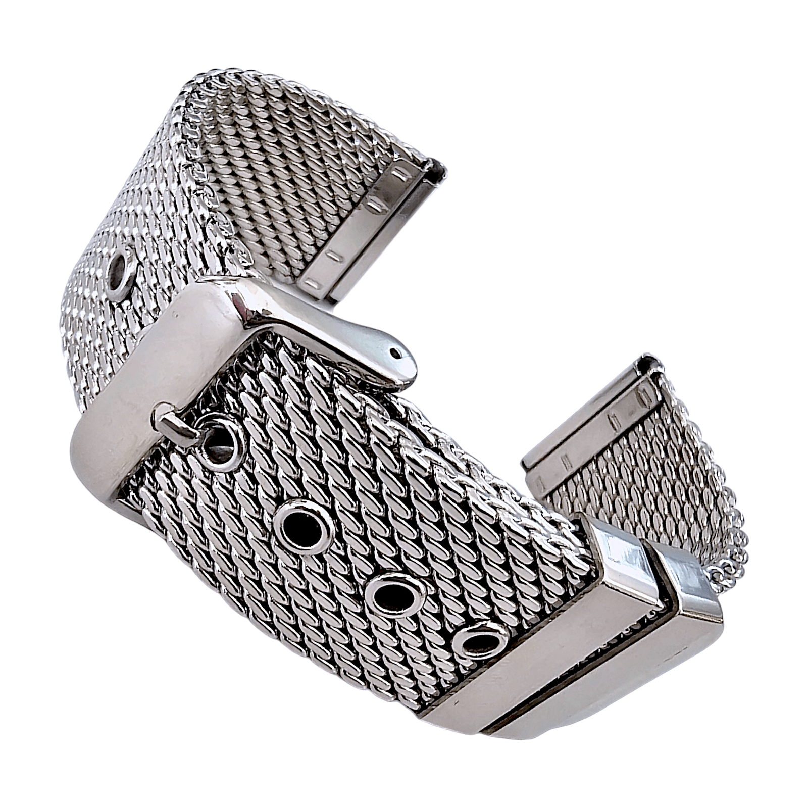Watch Bracelet Metal Mesh Bracelet Vollmer 18mm Brushed Fine Mesh