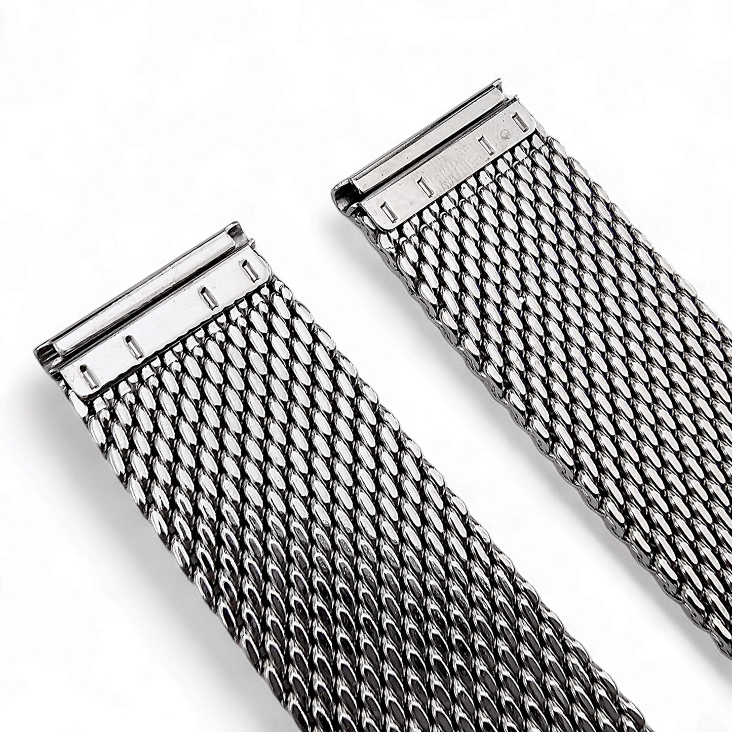 Premium 2.5mm Thick Shark Mesh Two Piece Milanese Heavy Duty Stainless Steel Watch Strap 18mm 20mm 22mm - Wrist Envy