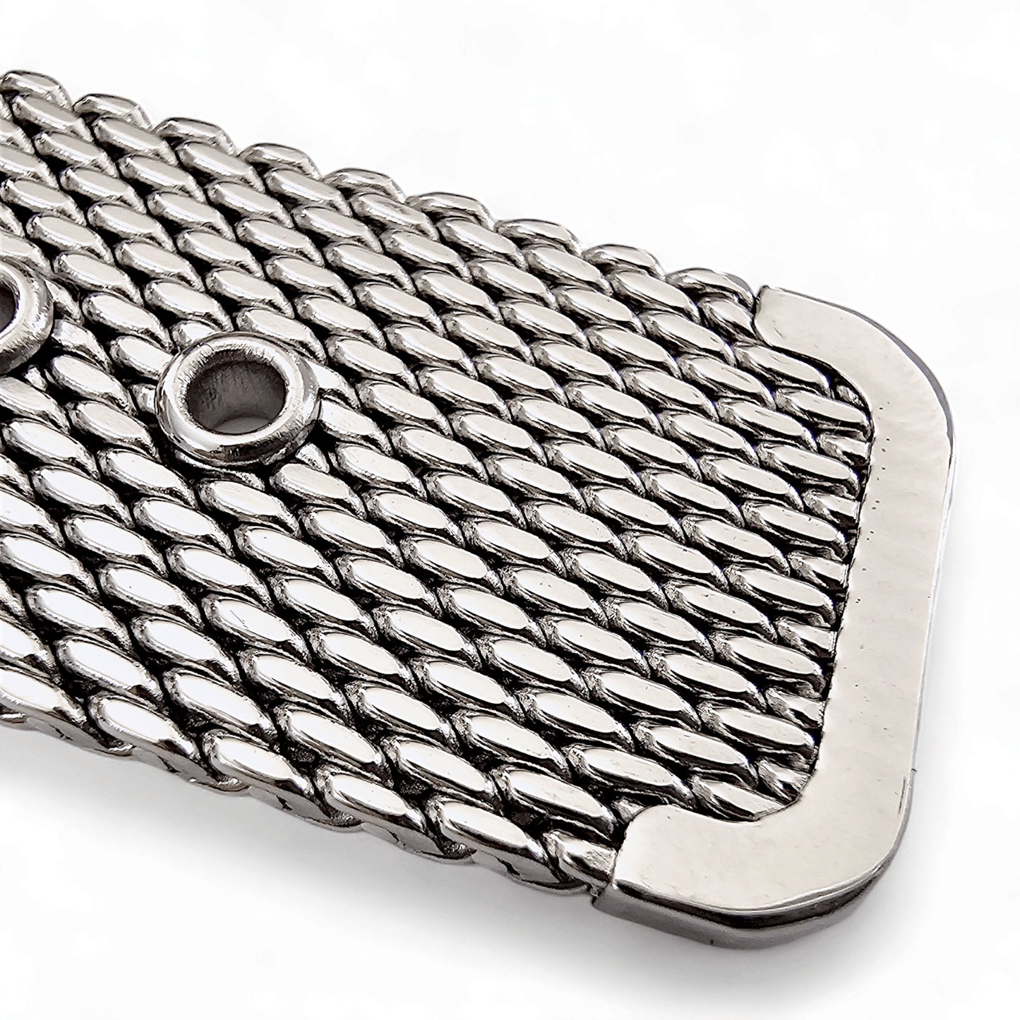 Premium 2.5mm Thick Shark Mesh Two Piece Milanese Heavy Duty Stainless Steel Watch Strap 18mm 20mm 22mm - Wrist Envy
