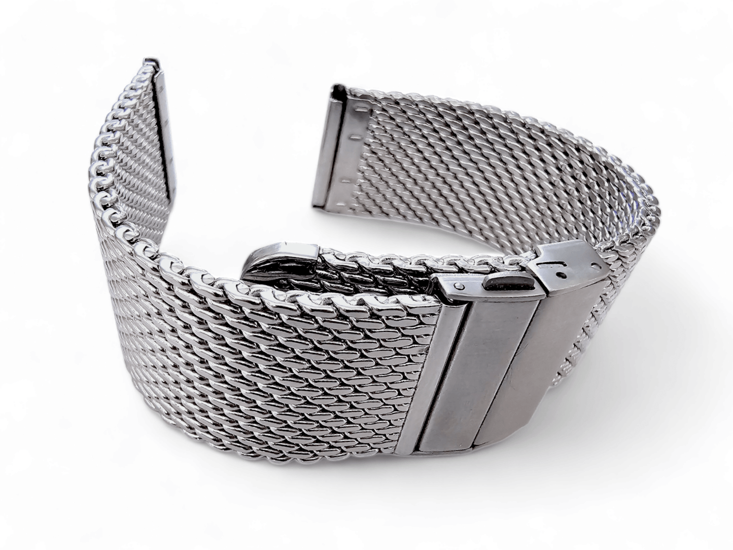 Premium 2.7mm Thick Heavy Shark Mesh Watch Strap Band Milanese Stainless Steel 18mm, 20mm, 22mm - Wrist Envy