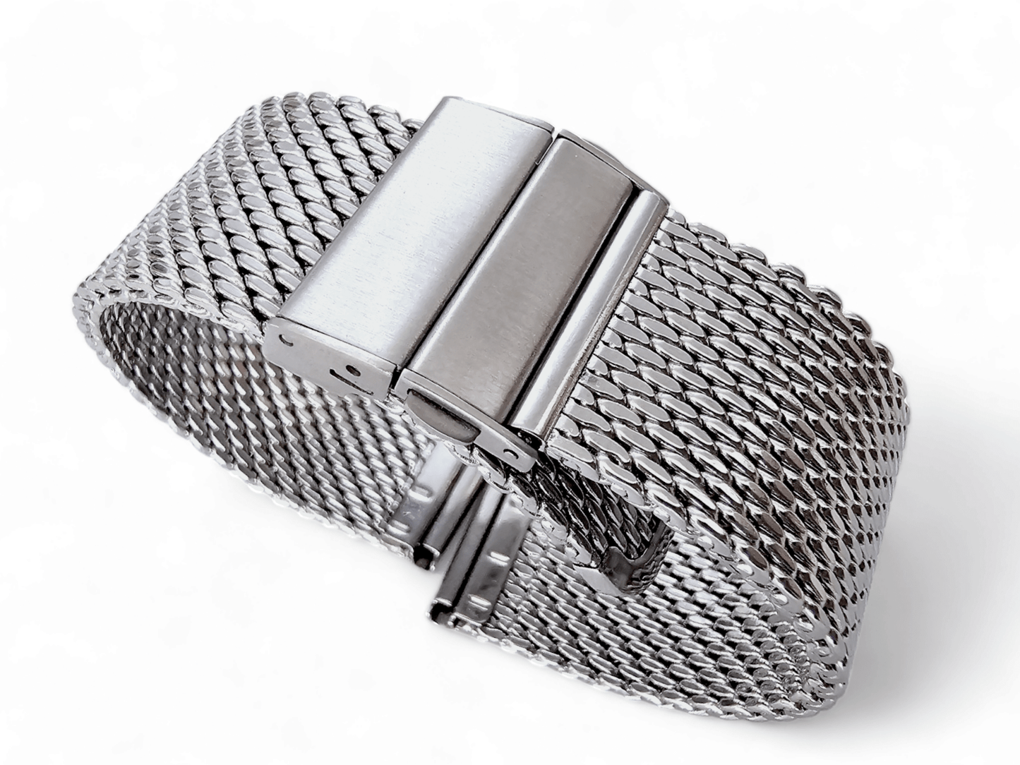 Premium 2.7mm Thick Heavy Shark Mesh Watch Strap Band Milanese Stainless Steel 18mm, 20mm, 22mm - Wrist Envy