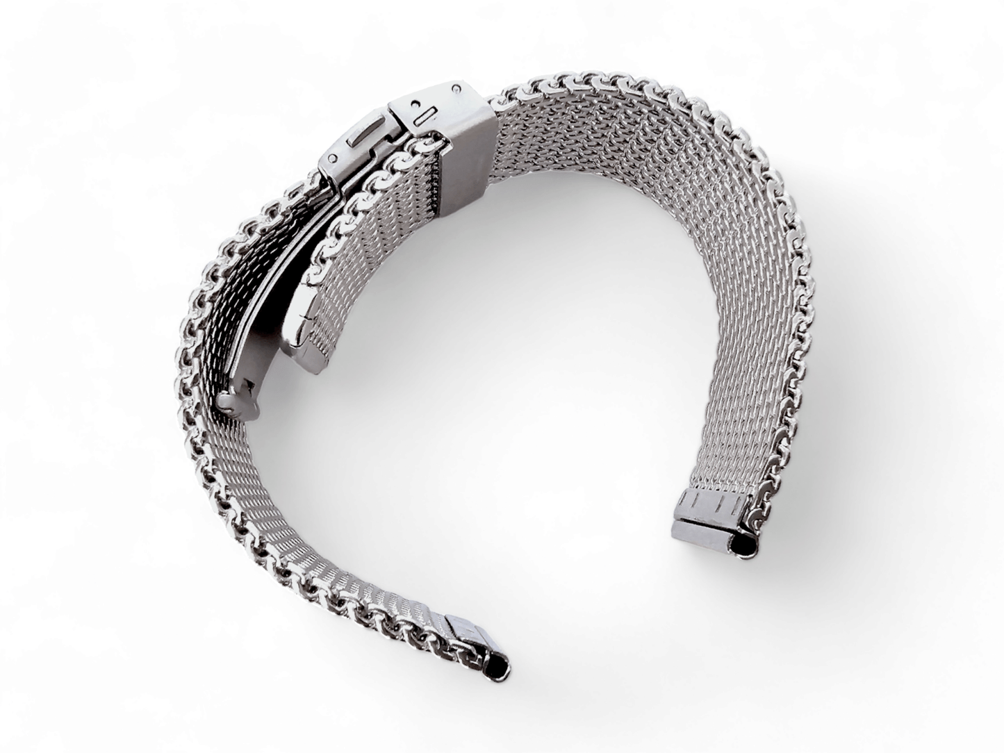 Premium 2.7mm Thick Heavy Shark Mesh Watch Strap Band Milanese Stainless Steel 18mm, 20mm, 22mm - Wrist Envy