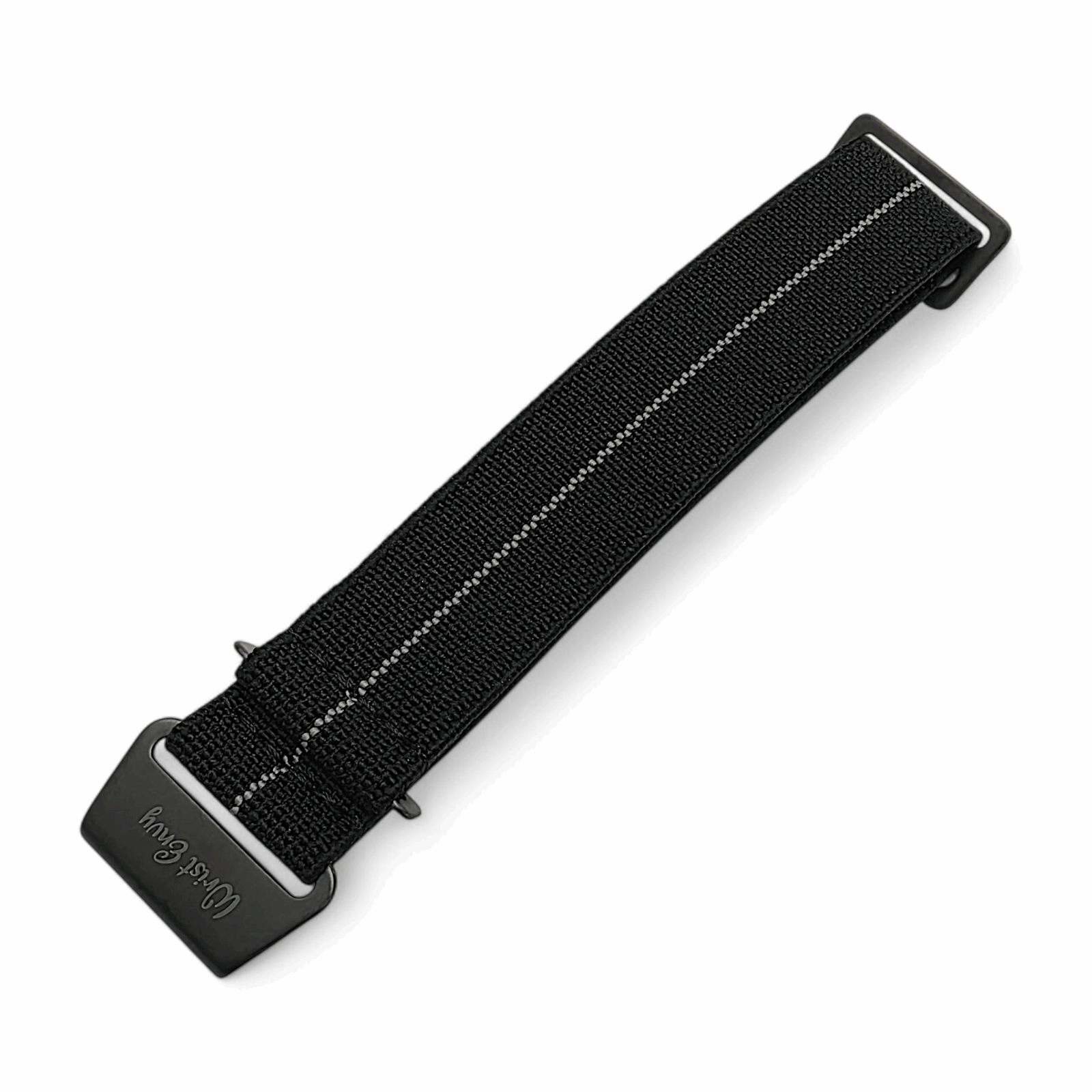 Premium Black Clasp Elastic Nylon French Marine Nationale Watch Strap Band 20mm 22mm - Wrist Envy