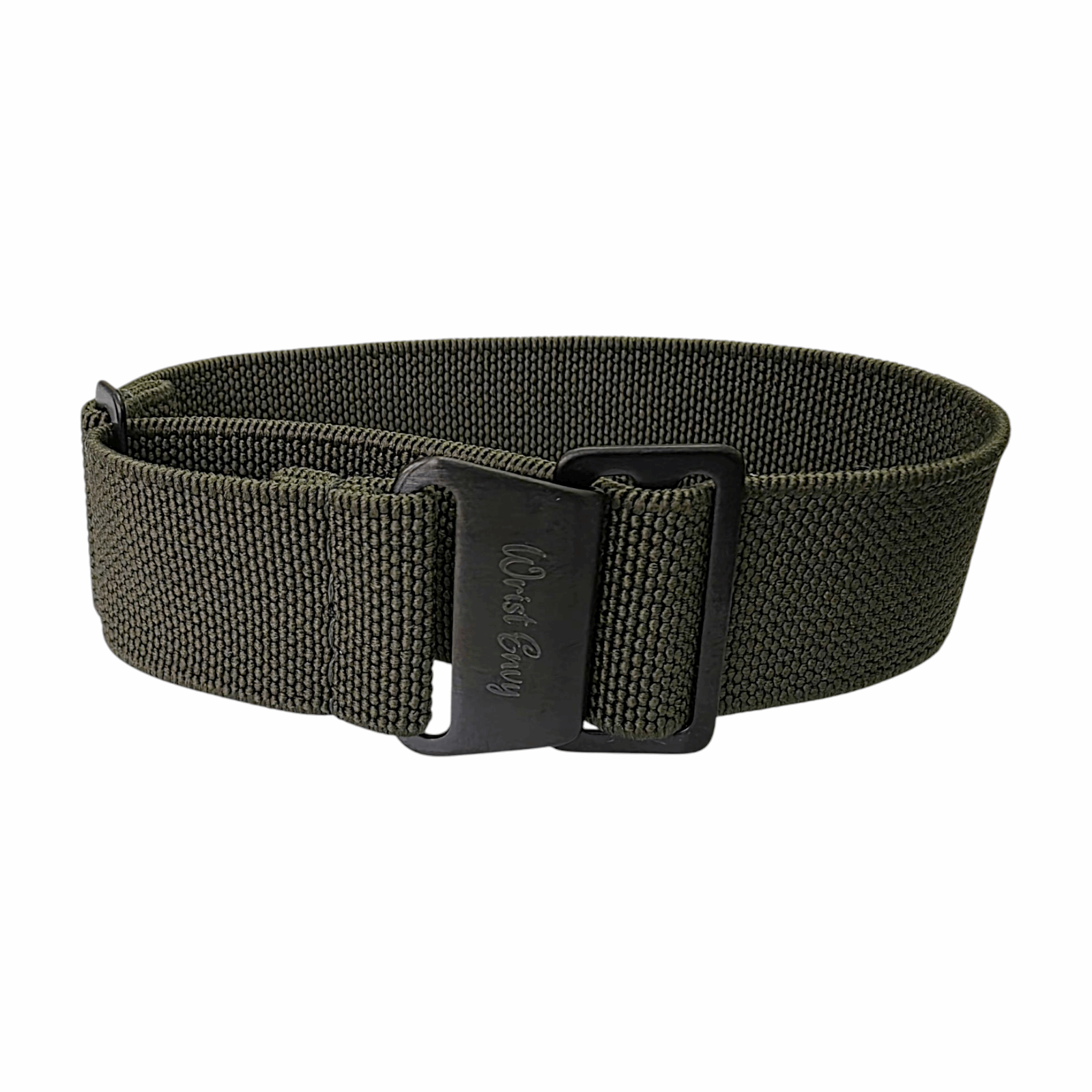 Premium Black Clasp Elastic Nylon French Marine Nationale Watch Strap Band 20mm 22mm - Wrist Envy