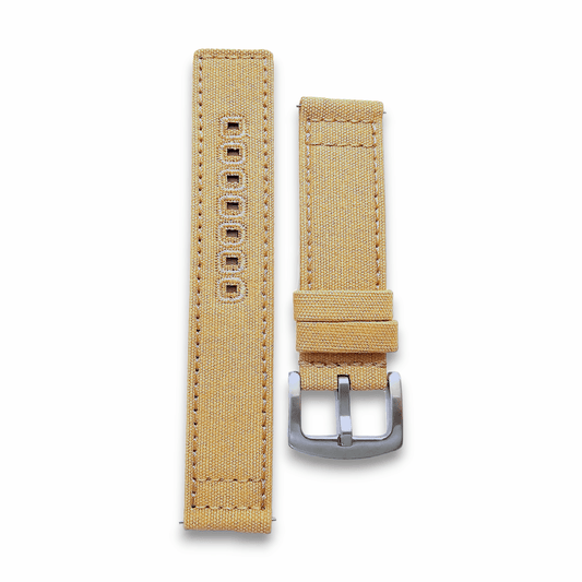 Premium Canvas Sailcloth Watch Strap Band Field Mens Quick Release 20mm 22mm UK - Wrist Envy