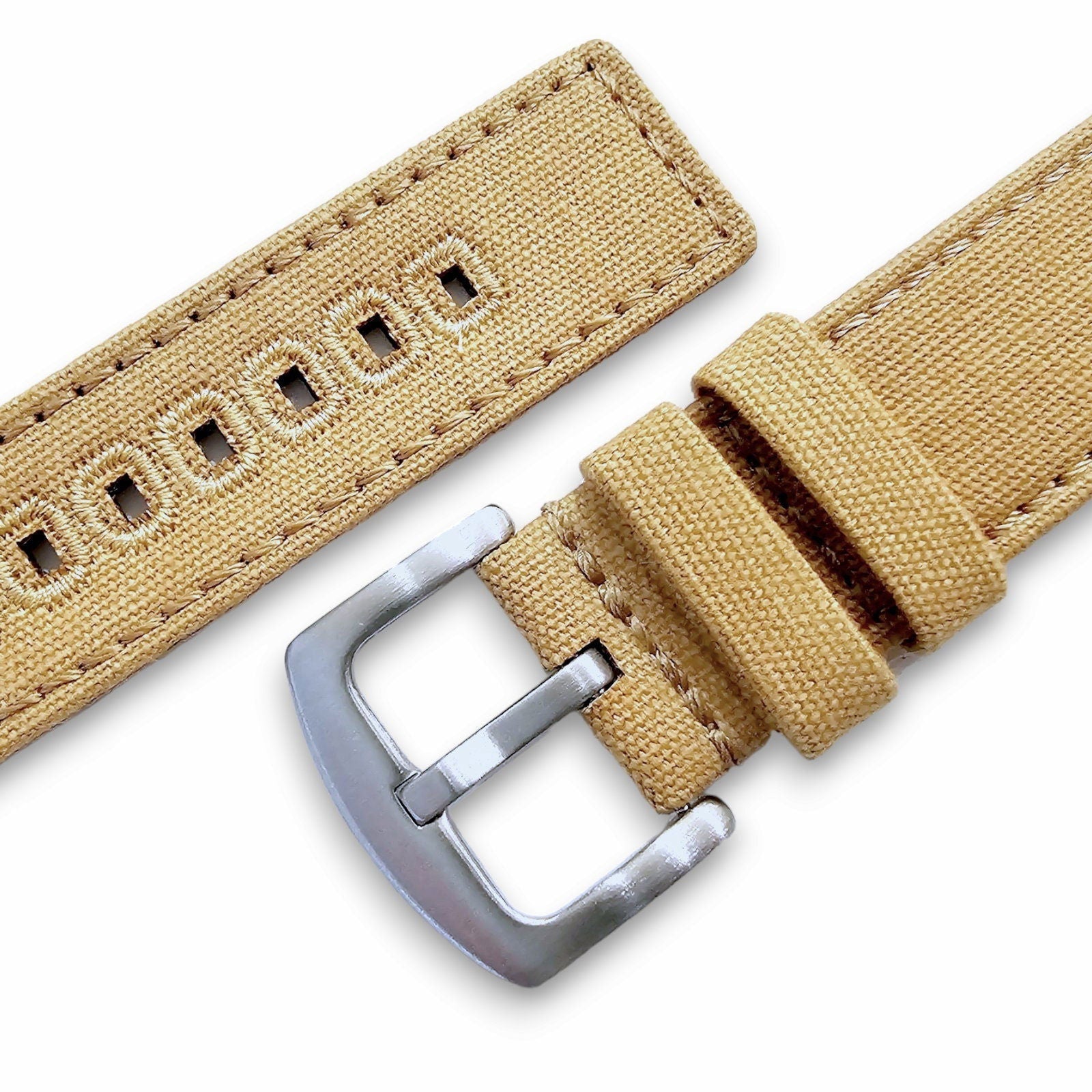 Premium Canvas Sailcloth Watch Strap Band Field Mens Quick Release 20mm 22mm UK - Wrist Envy