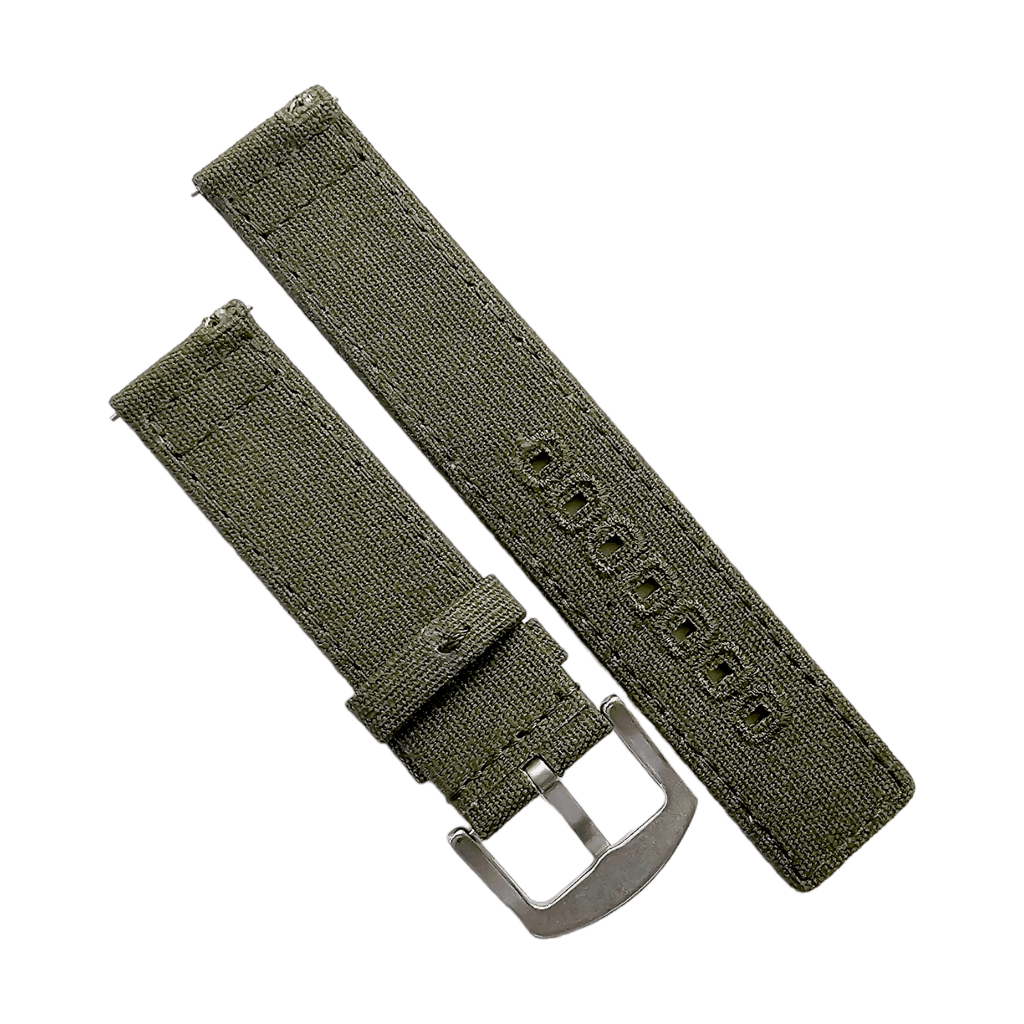 Premium Canvas Sailcloth Watch Strap Band Field Mens Quick Release 20mm 22mm UK - Wrist Envy