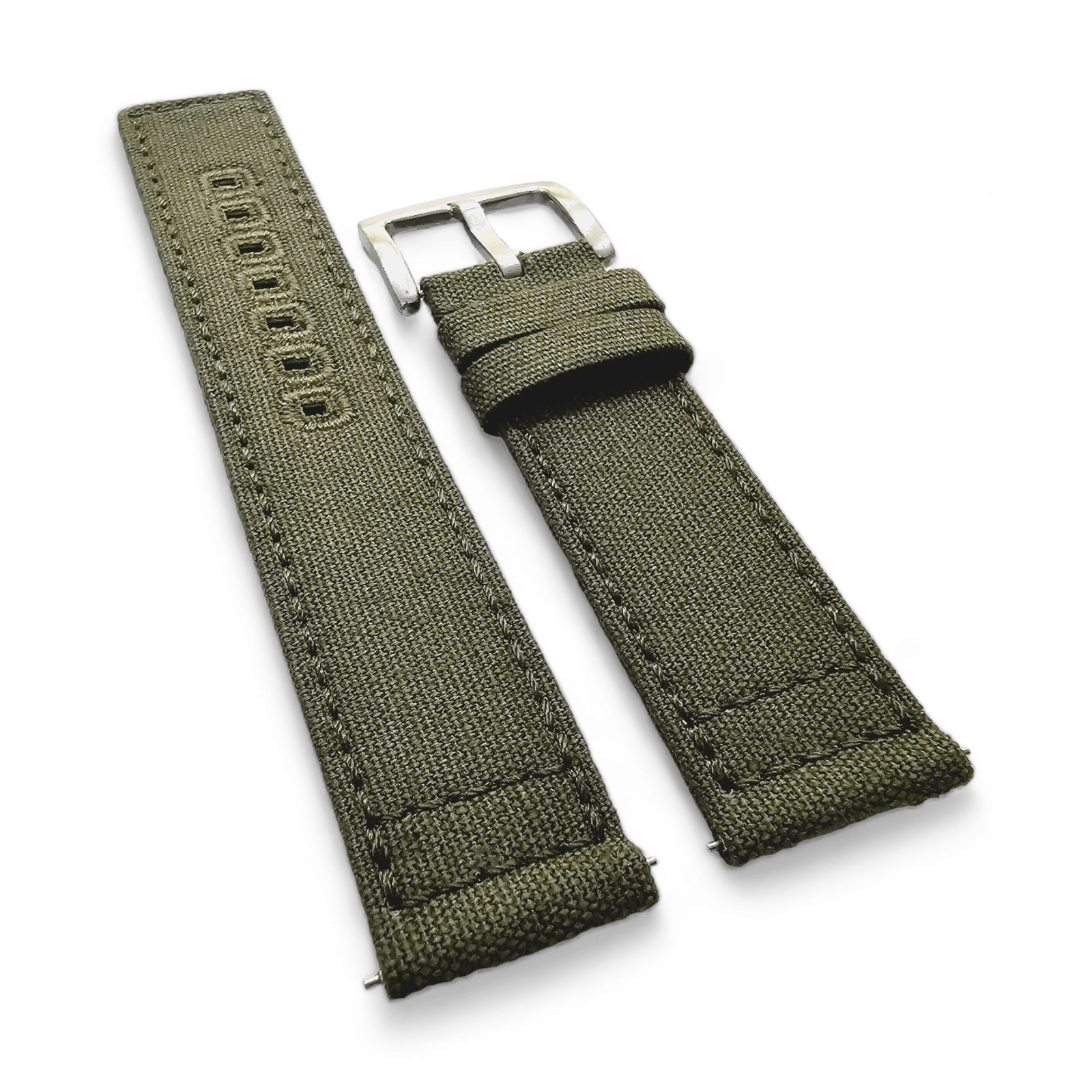 Premium Canvas Sailcloth Watch Strap Band Field Mens Quick Release 20mm 22mm UK - Wrist Envy