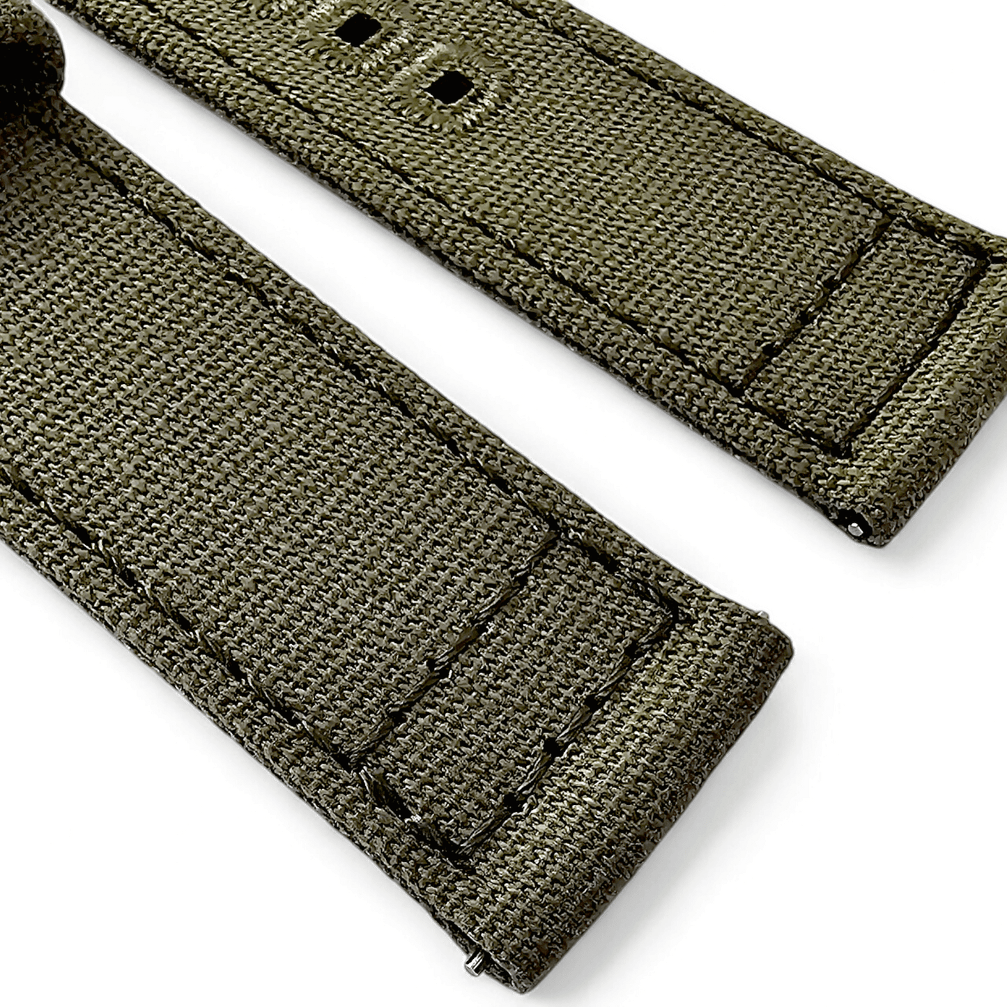 Premium Canvas Sailcloth Watch Strap Quick Release 20mm 22mm Army Green - Wrist Envy