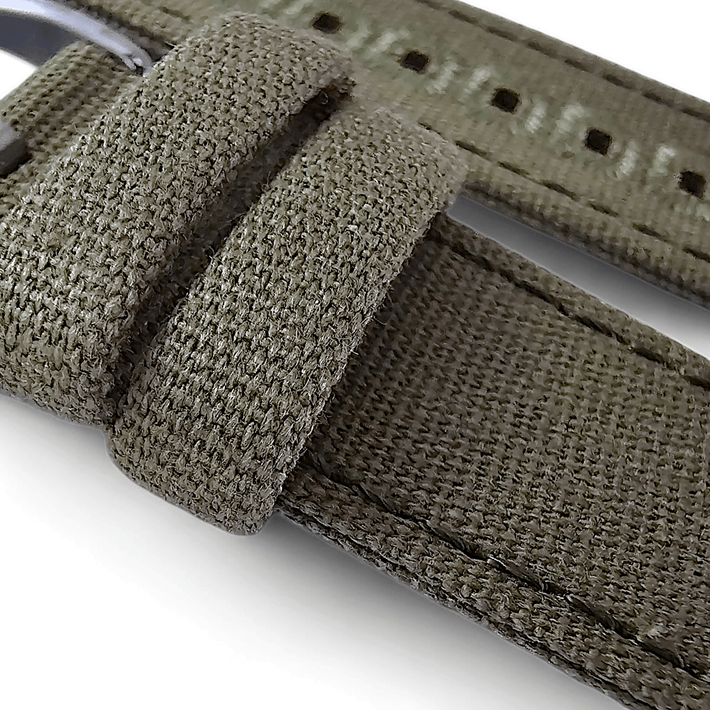 Premium Canvas Sailcloth Watch Strap Quick Release 20mm 22mm Army Green - Wrist Envy