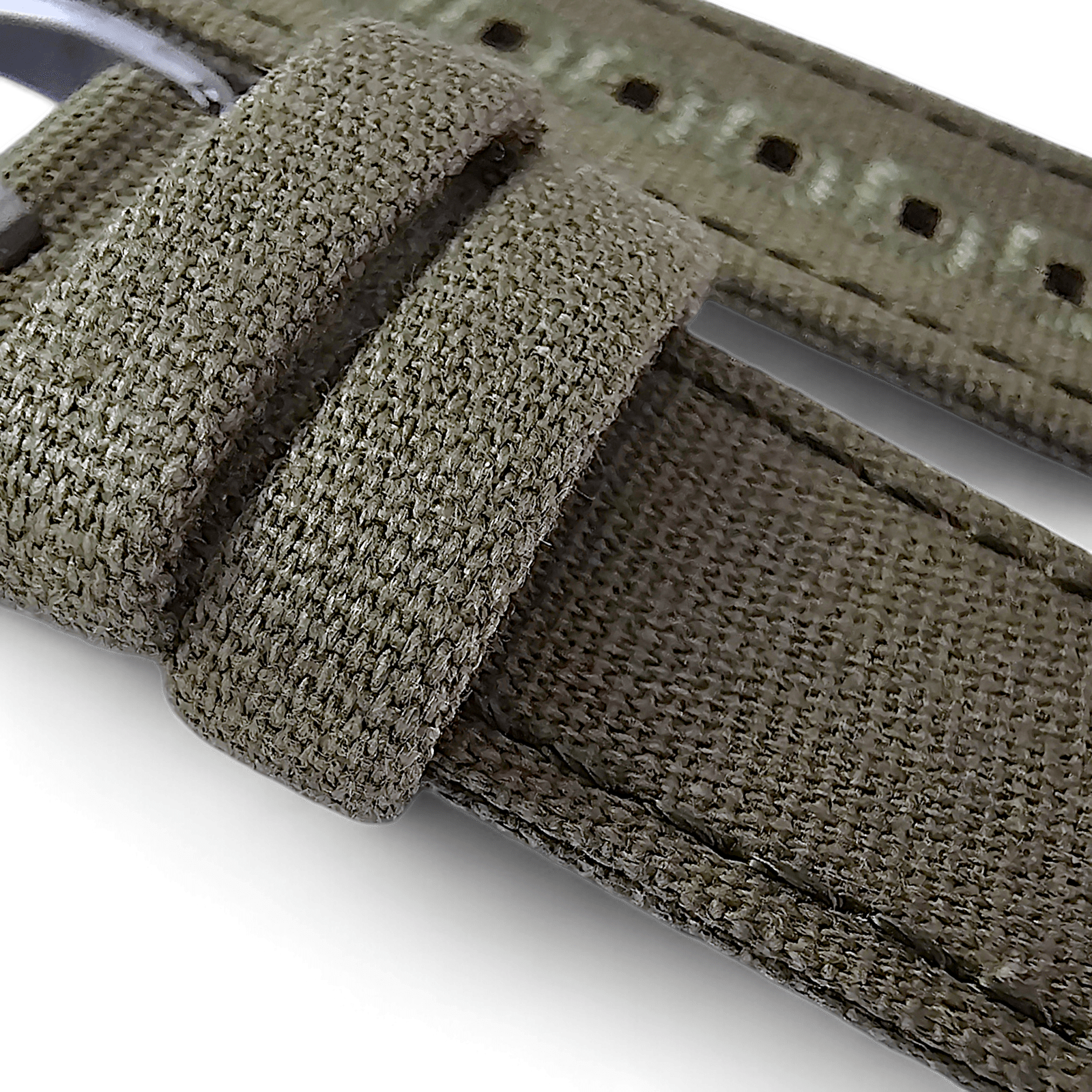 Premium Canvas Sailcloth Watch Strap Quick Release 20mm 22mm Army Green - Wrist Envy
