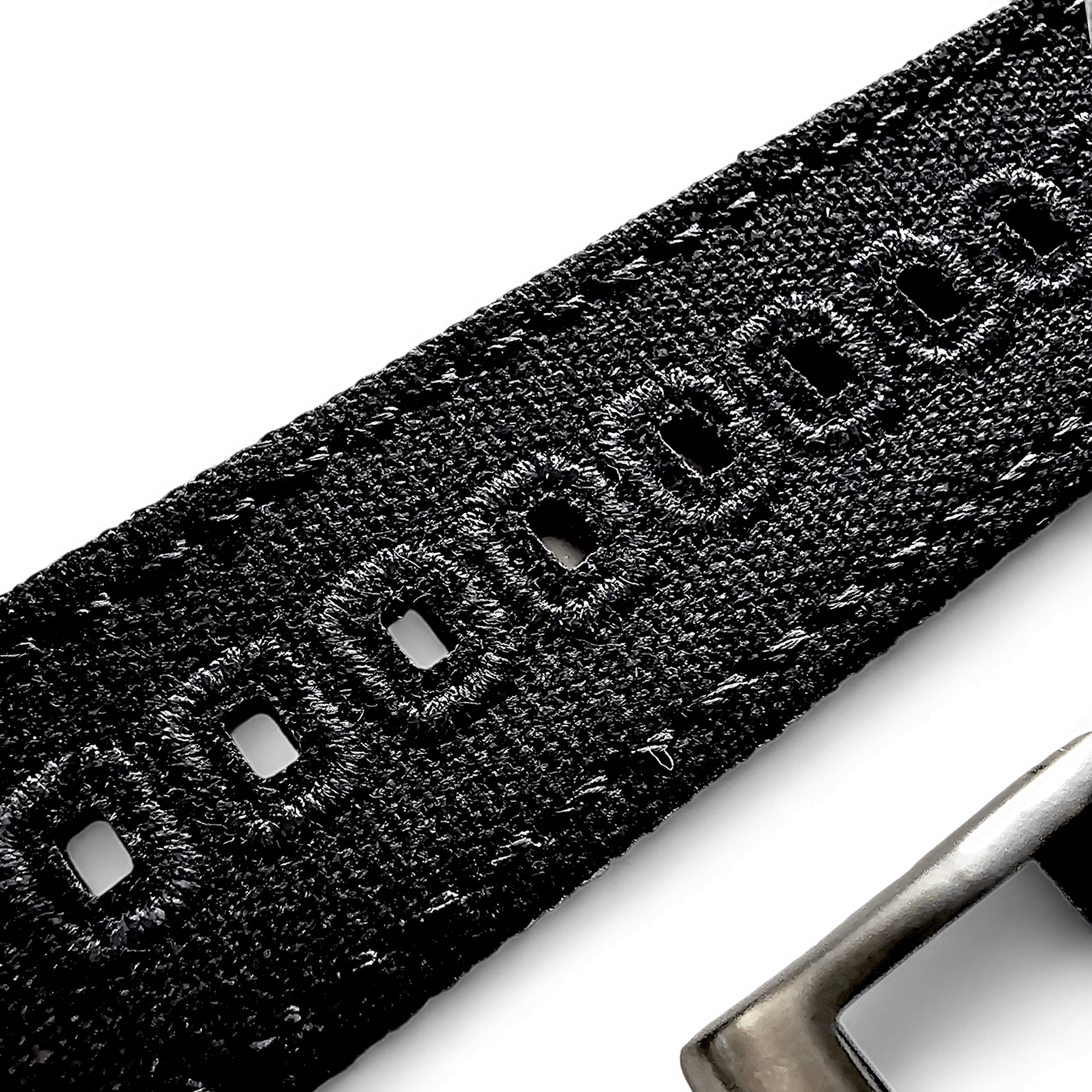 Premium Canvas Sailcloth Watch Strap Quick Release 20mm 22mm Black - Wrist Envy