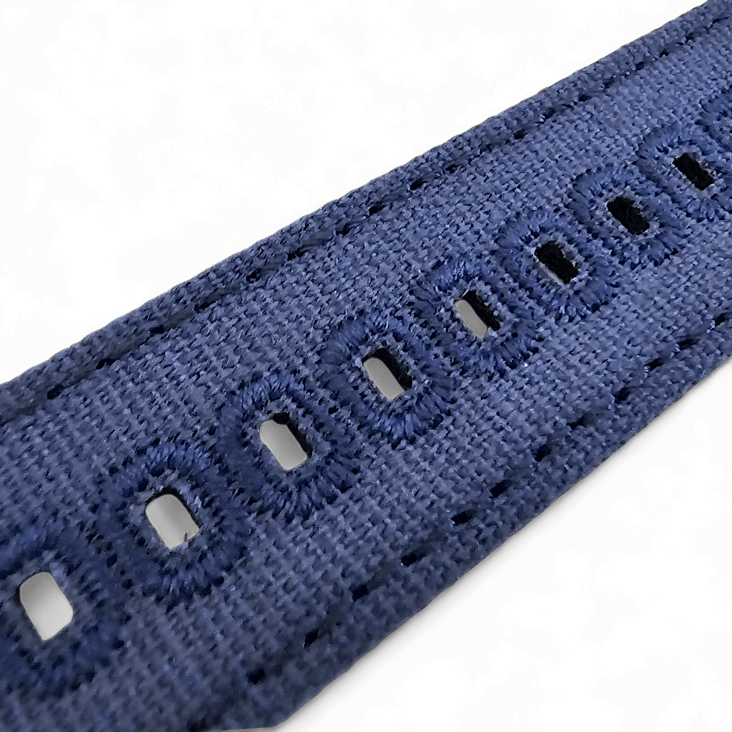 Premium Canvas Sailcloth Watch Strap Quick Release 20mm 22mm Navy Blue - Wrist Envy