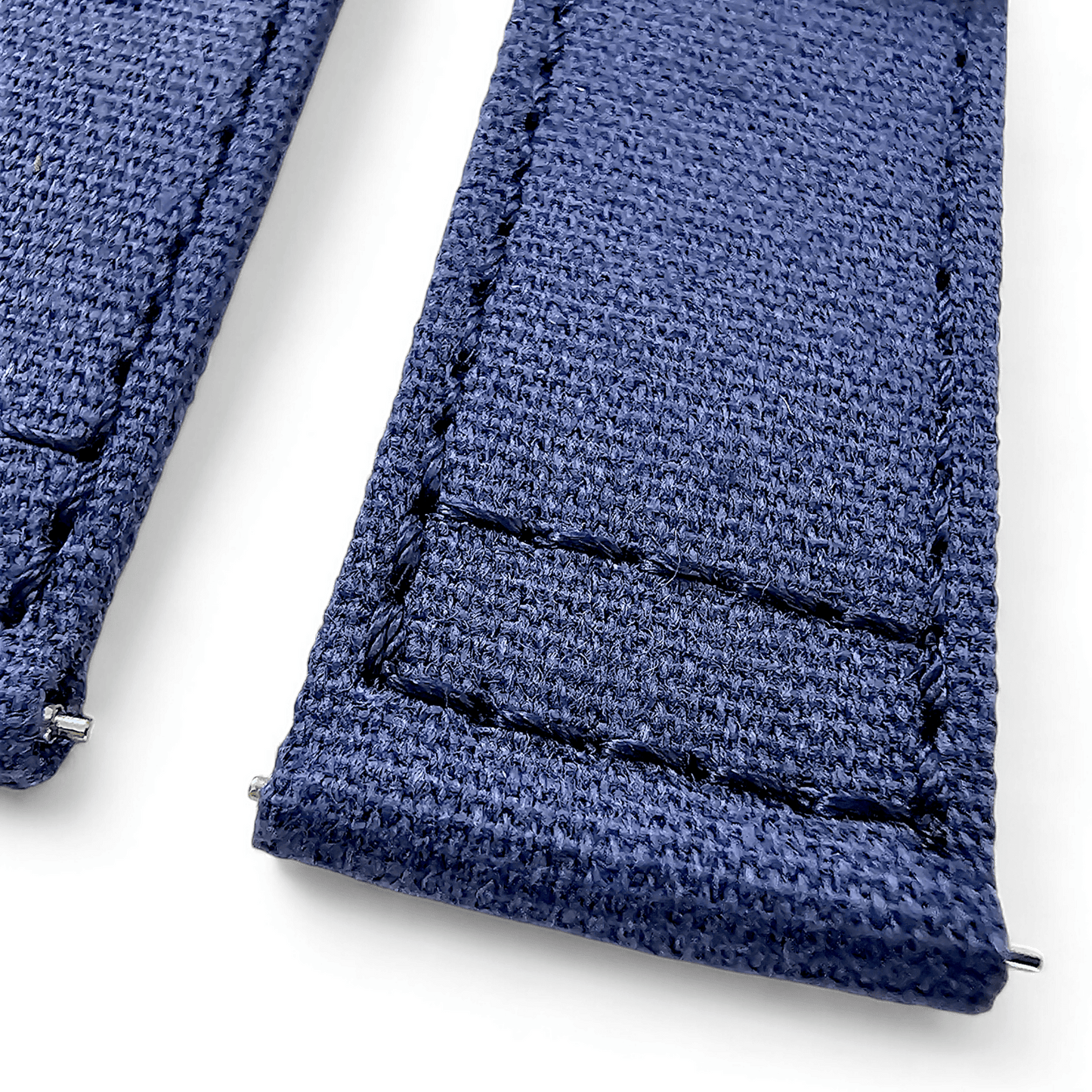 Premium Canvas Sailcloth Watch Strap Quick Release 20mm 22mm Navy Blue - Wrist Envy