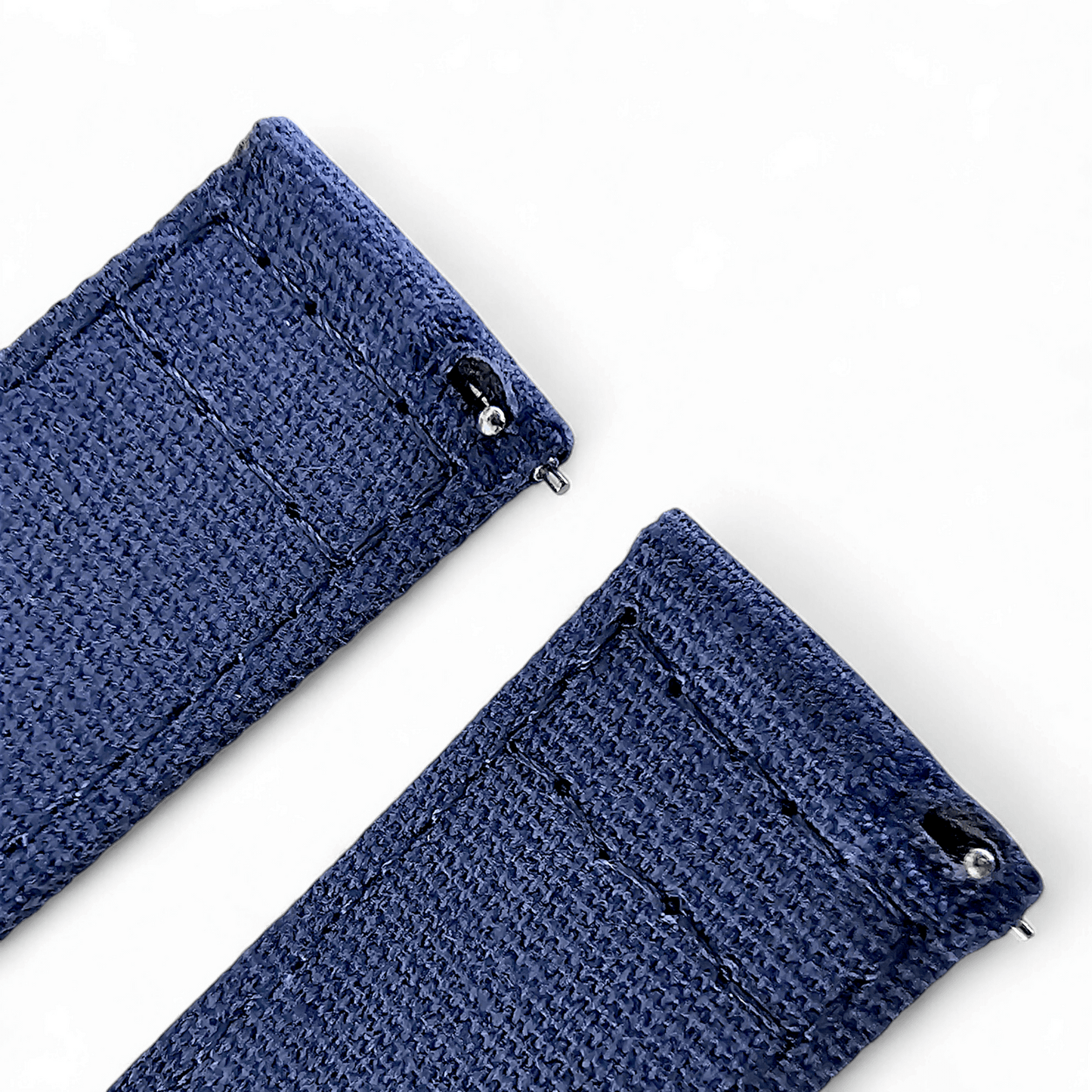 Premium Canvas Sailcloth Watch Strap Quick Release 20mm 22mm Navy Blue - Wrist Envy