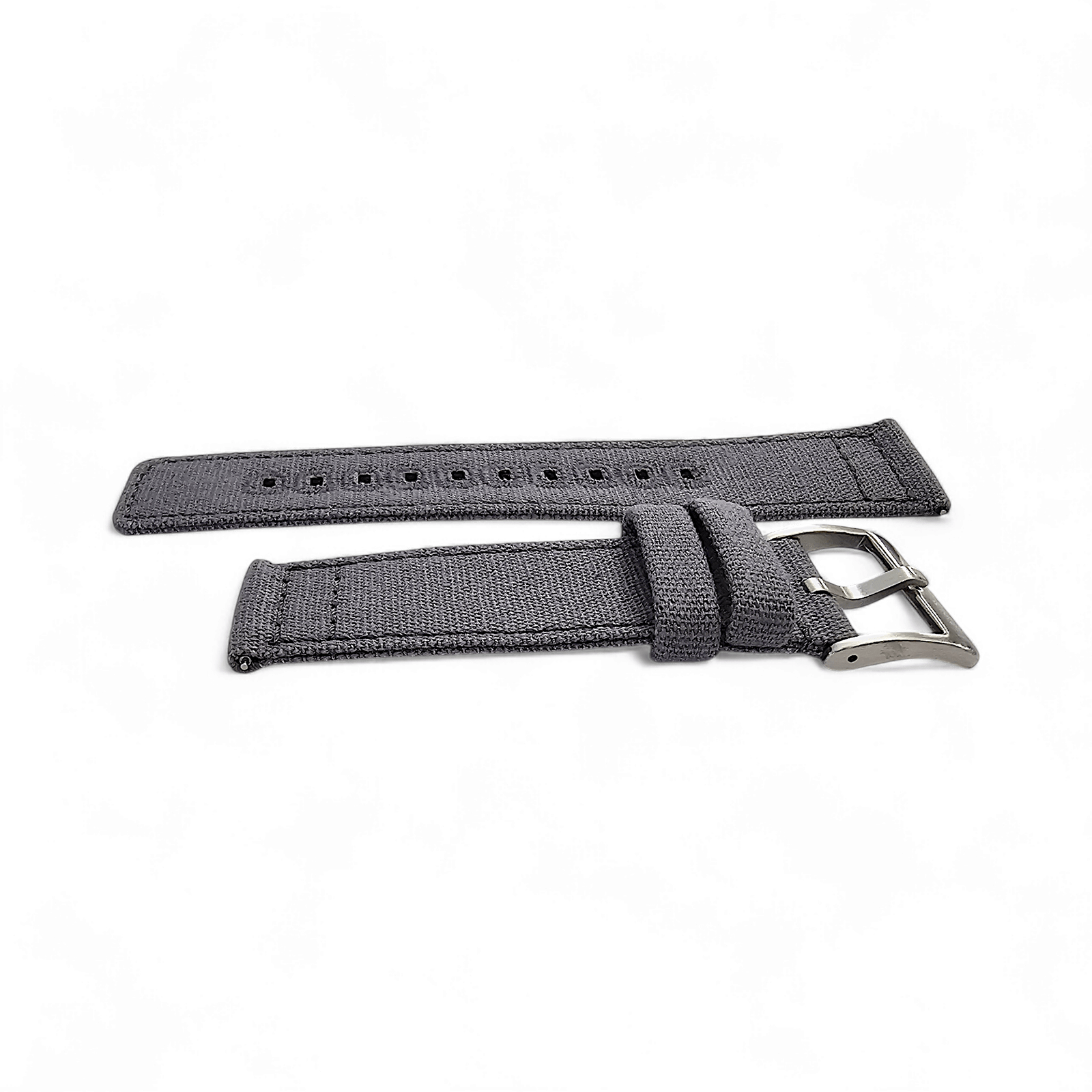 Premium Canvas Sailcloth Watch Strap Quick Release 20mm 22mm Slate Grey - Wrist Envy