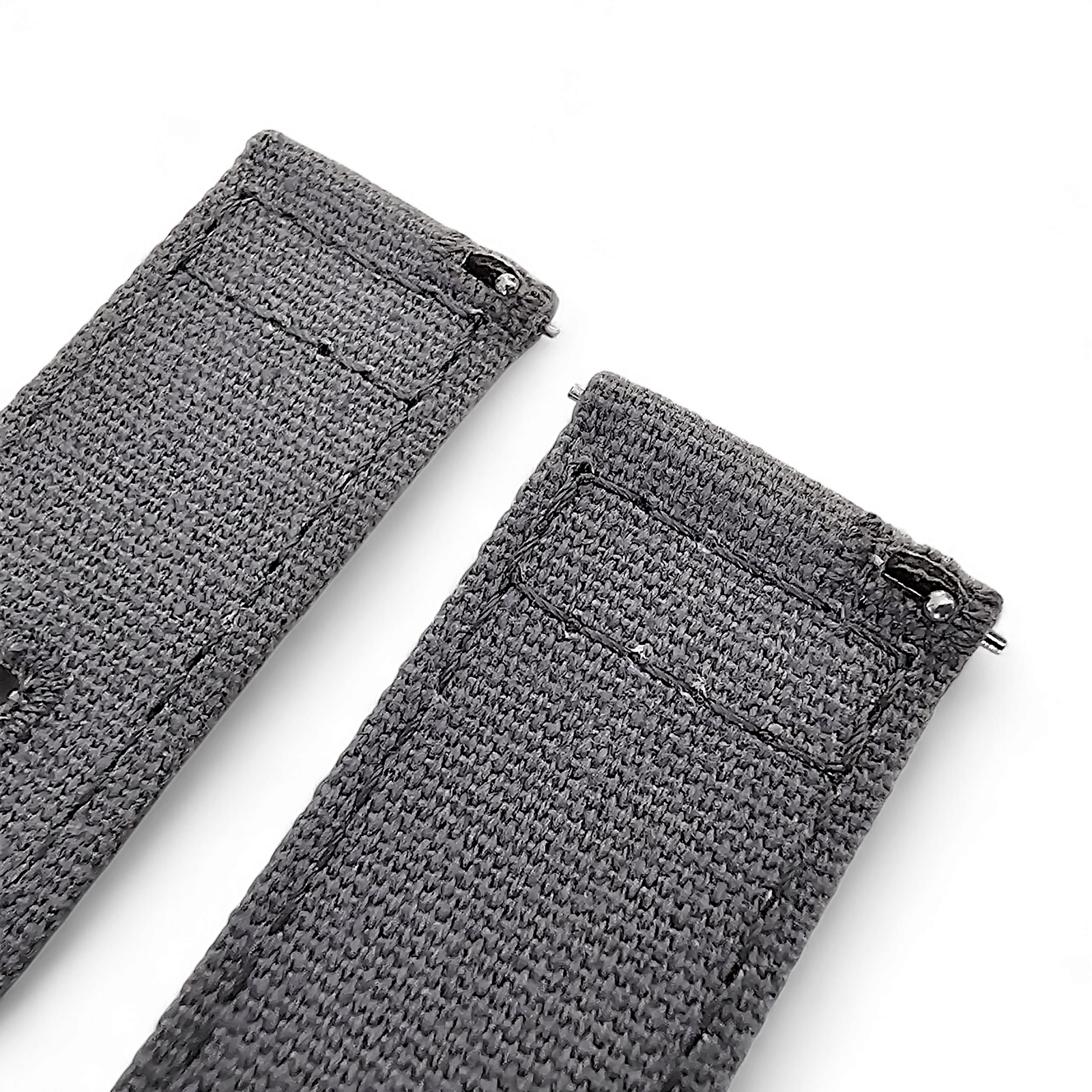 Premium Canvas Sailcloth Watch Strap Quick Release 20mm 22mm Slate Grey - Wrist Envy