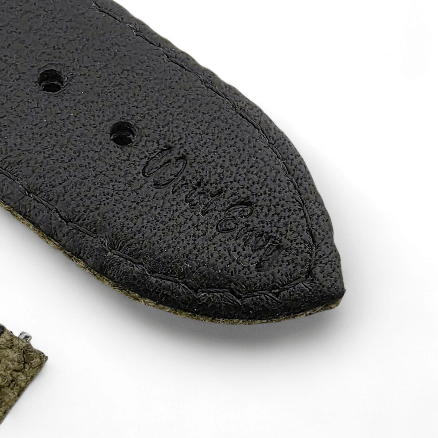 Premium Canvas Watch Strap 4mm Thick 18mm 20mm 22mm Washed Black - Wrist Envy