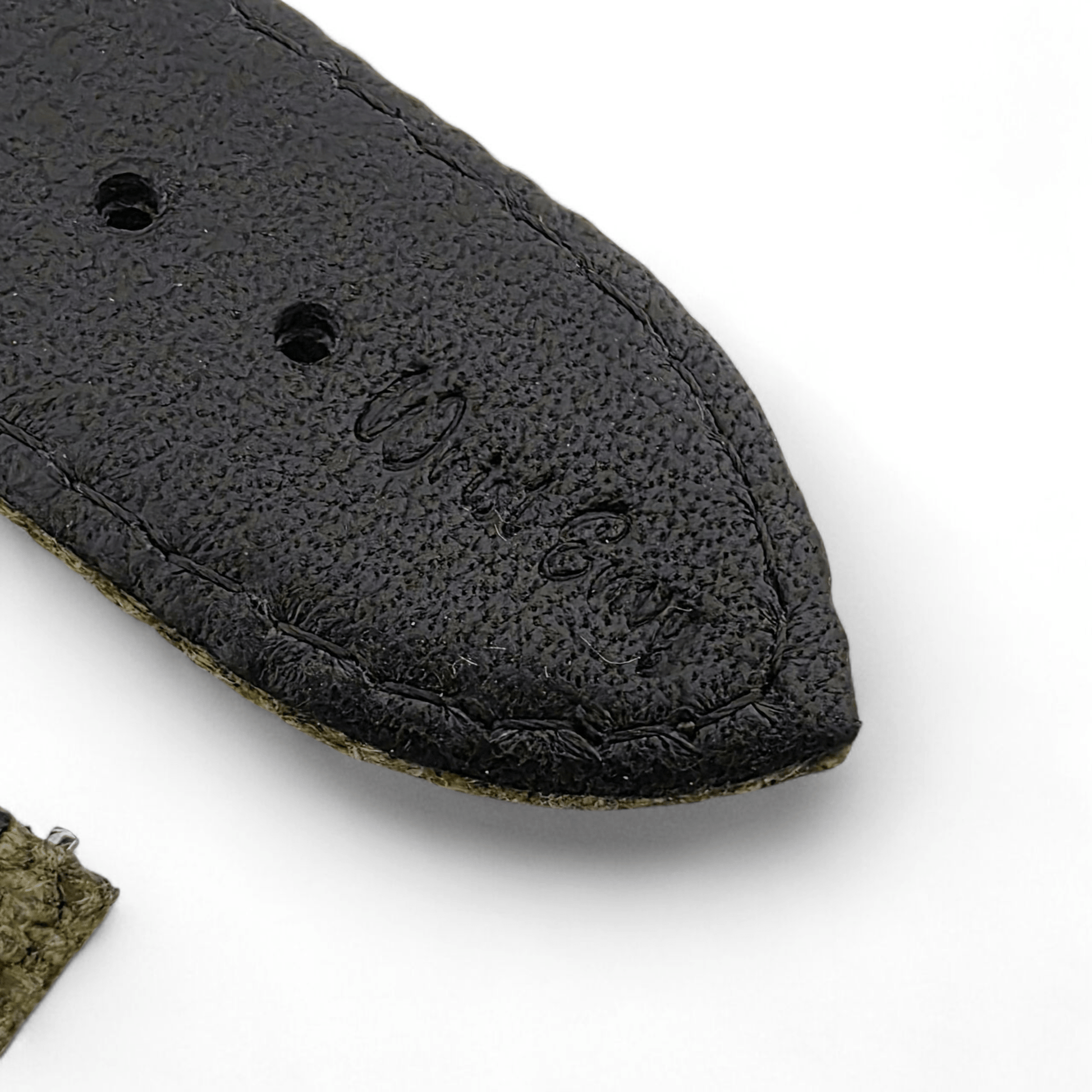 Premium Canvas Watch Strap 4mm Thick 18mm 20mm 22mm Washed Black - Wrist Envy