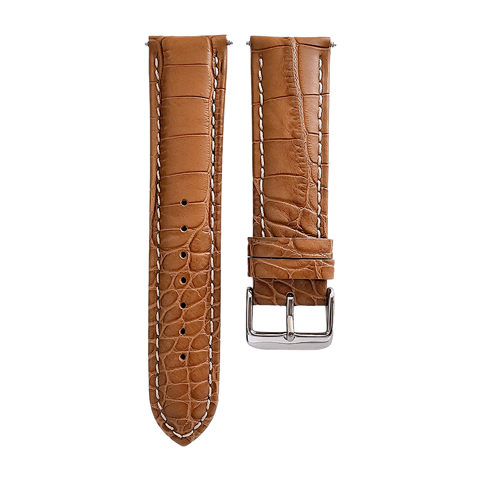 Premium Crocodile Aligator Grain Watch Strap 18mm 20mm 22mm 24mm - Wrist Envy