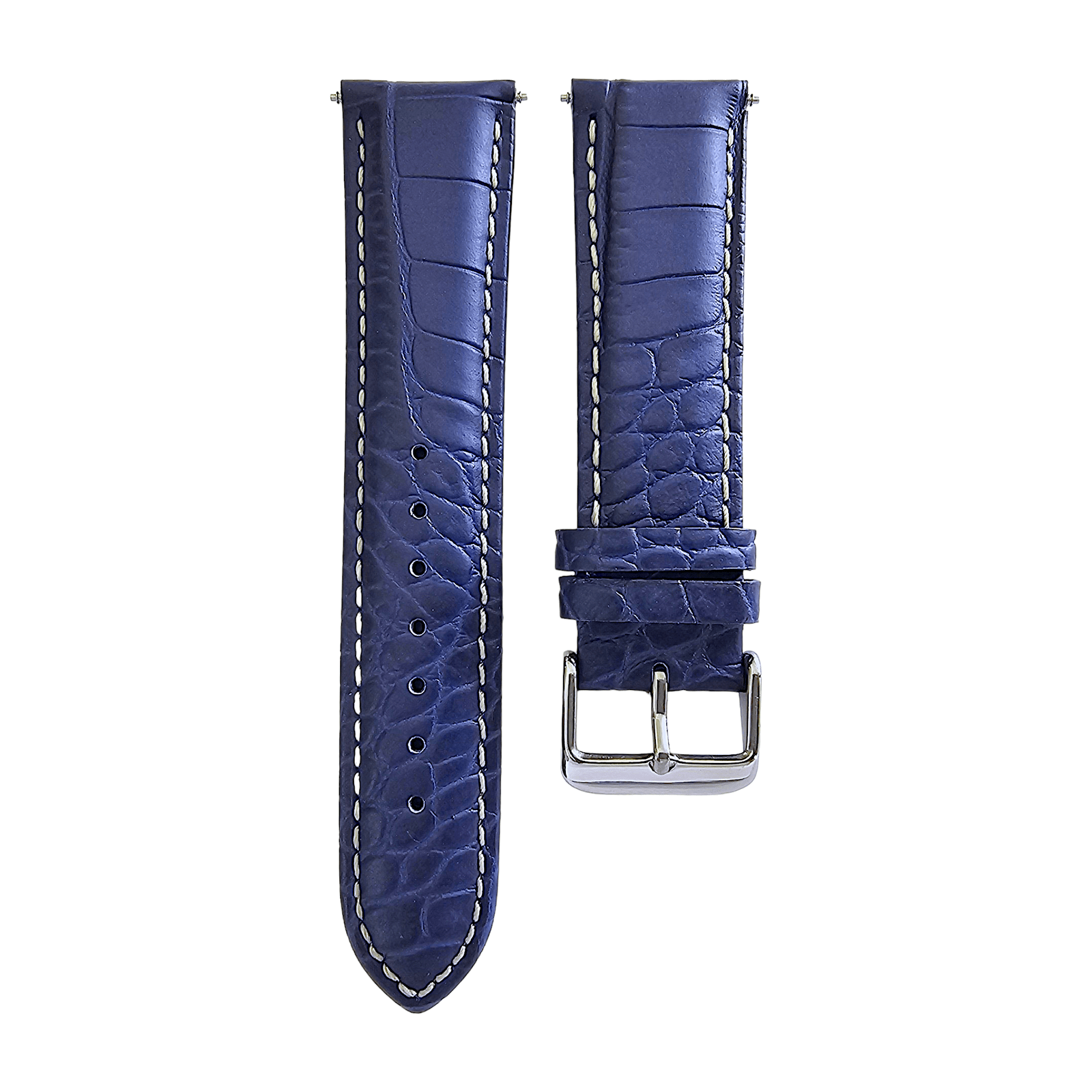 Premium Crocodile Aligator Grain Watch Strap 18mm 20mm 22mm 24mm - Wrist Envy