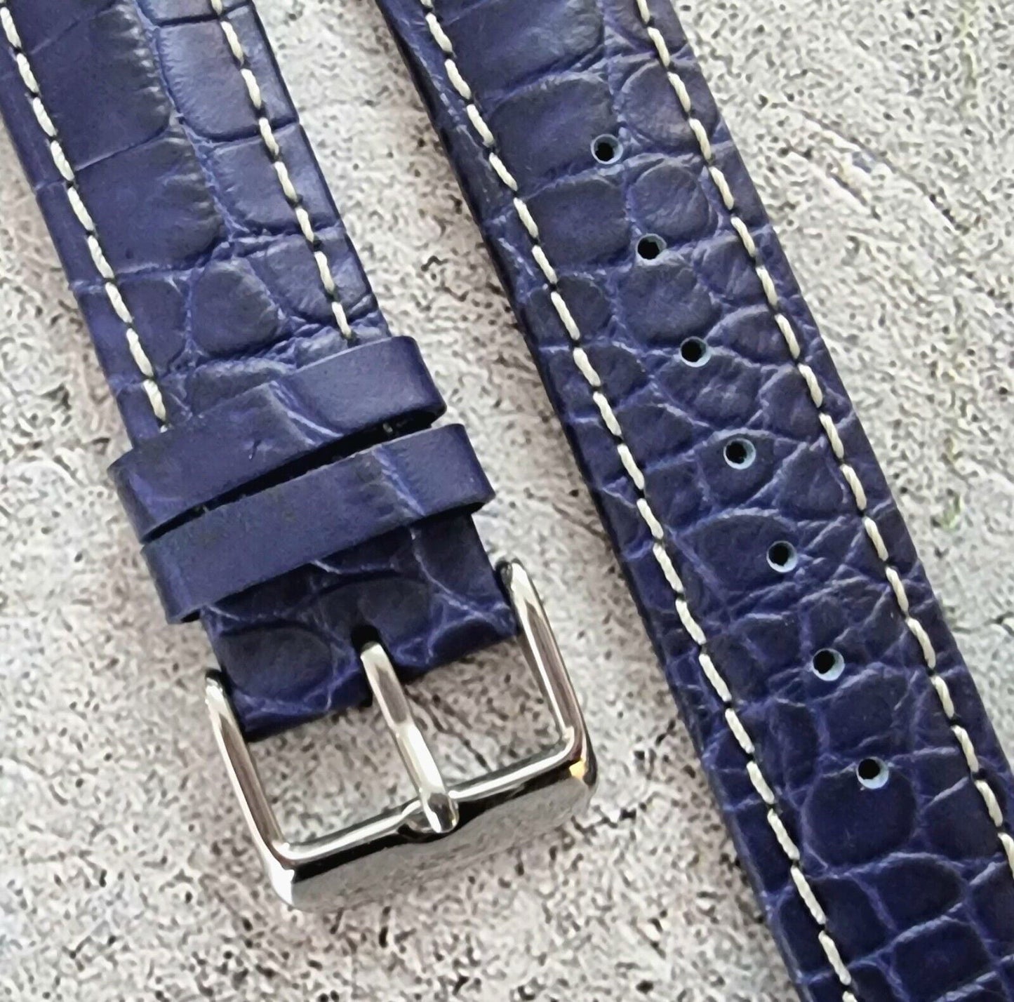Premium Crocodile Aligator Grain Watch Strap 18mm 20mm 22mm 24mm - Wrist Envy