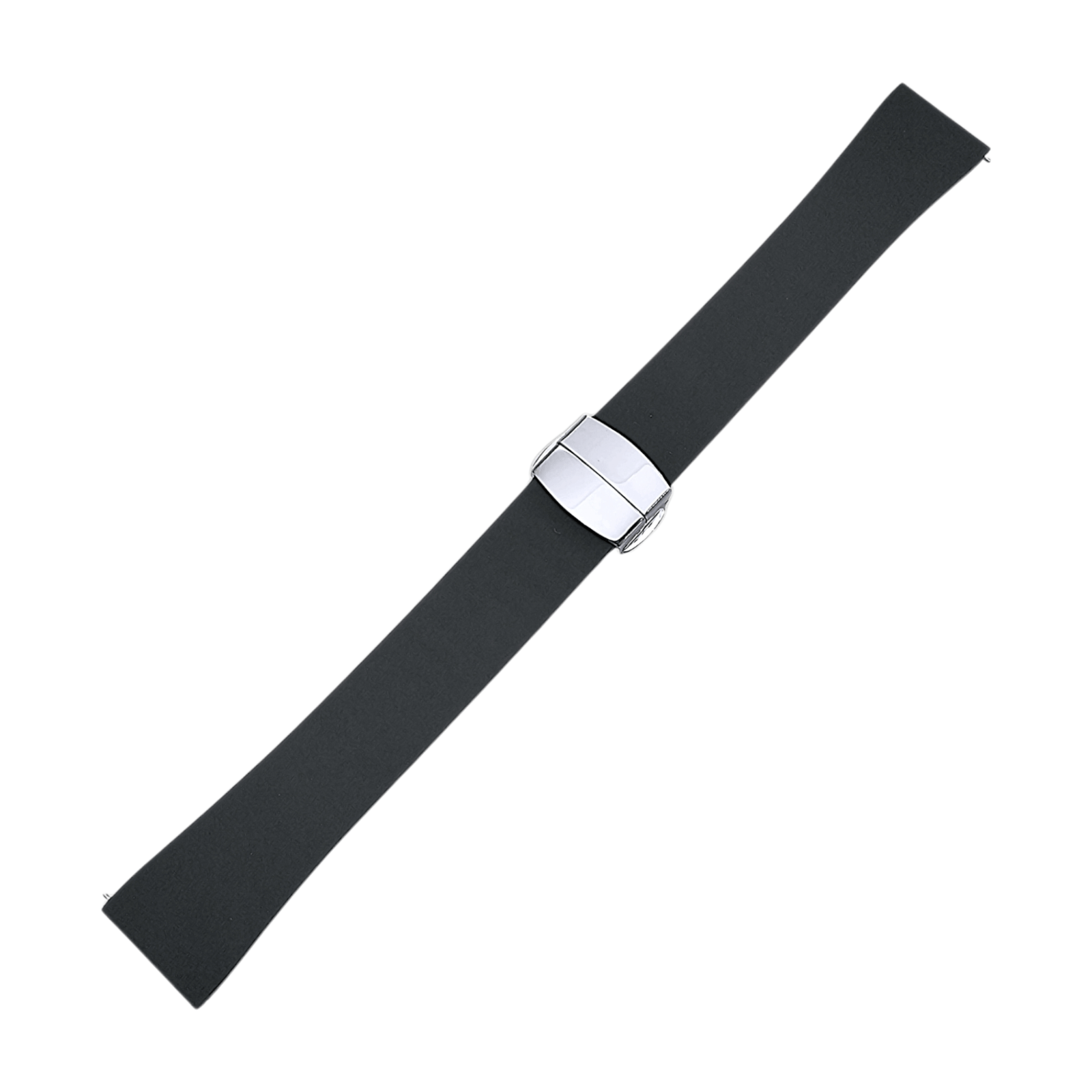Premium FKM Rubber Cut To Size Deployment Watch Strap Band Mens Divers 20mm 22mm XL - Wrist Envy