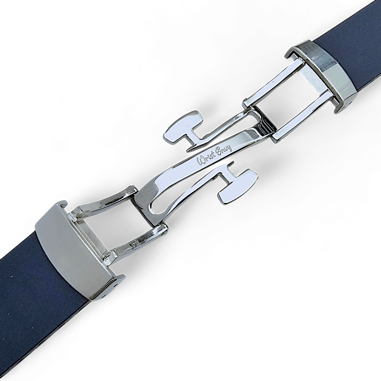 Premium FKM Rubber Cut To Size Deployment Watch Strap Band Mens Divers 20mm 22mm XL - Wrist Envy