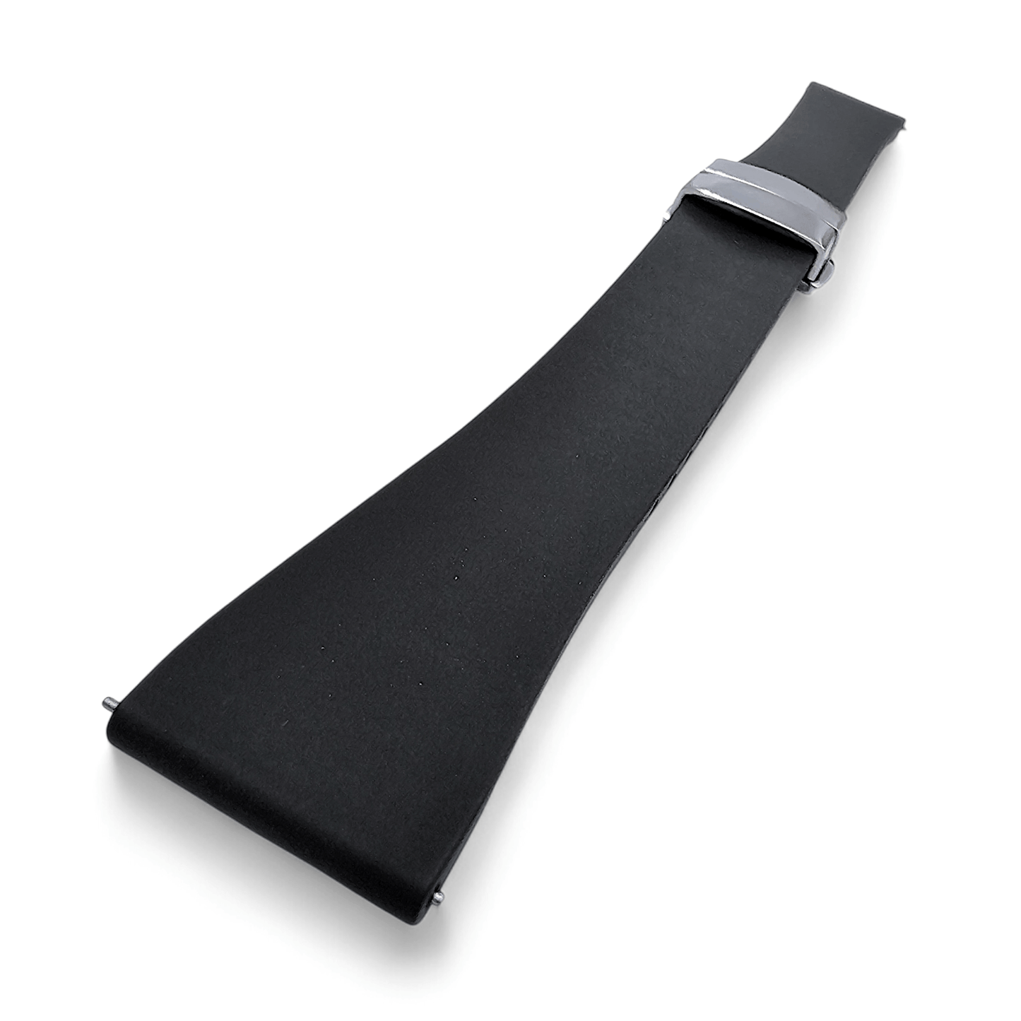 Premium FKM Rubber Cut To Size Deployment Watch Strap Band Mens Divers 20mm 22mm XL - Wrist Envy