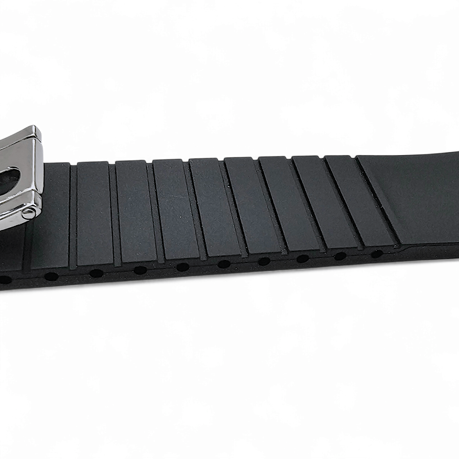 Premium FKM Rubber Cut To Size Deployment Watch Strap Band Mens Divers 20mm 22mm XL - Wrist Envy
