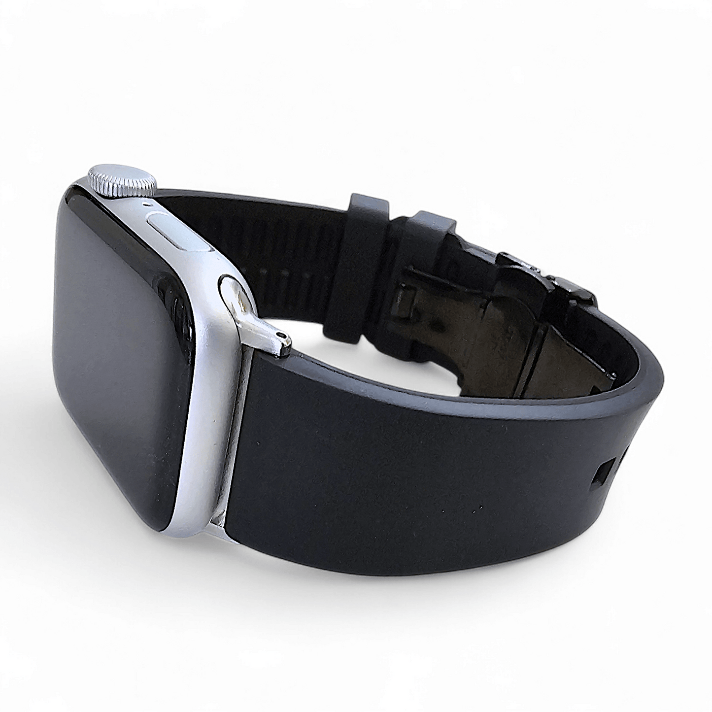 Premium FKM Rubber Watch Strap For Apple Watch Black - Wrist Envy
