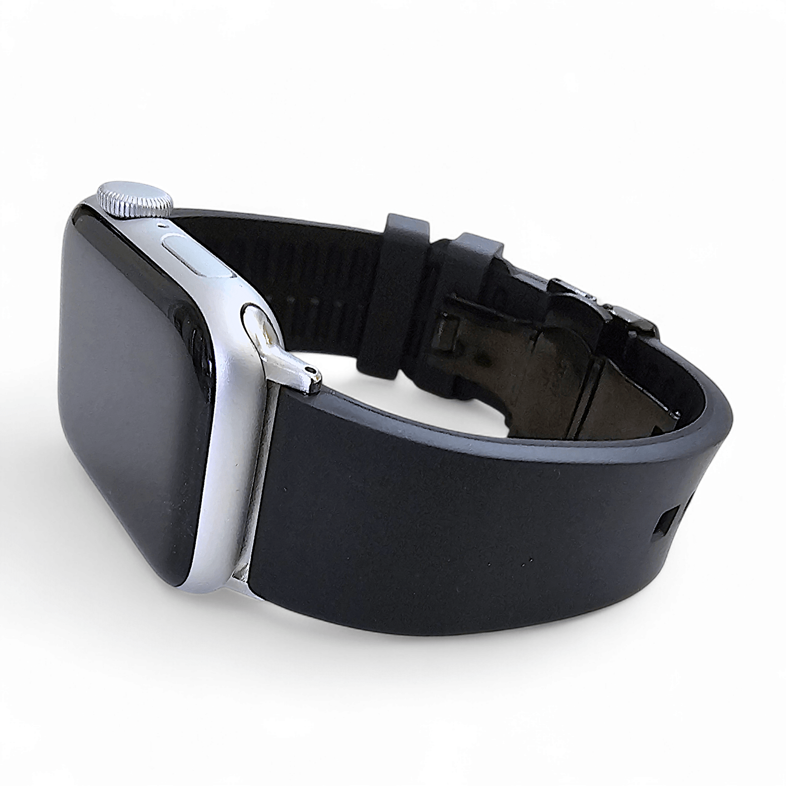 Premium FKM Rubber Watch Strap For Apple Watch Black - Wrist Envy