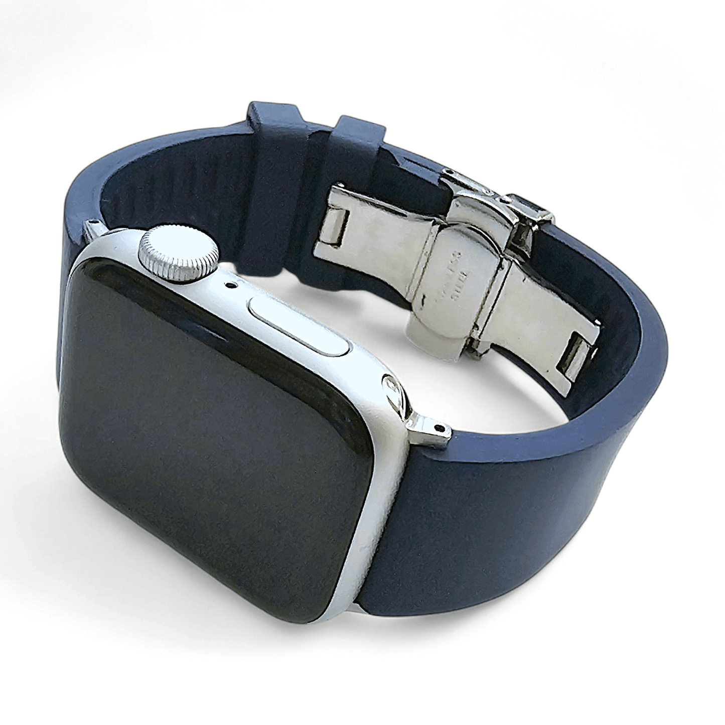 Premium FKM Rubber Watch Strap For Apple Watch Blue - Wrist Envy