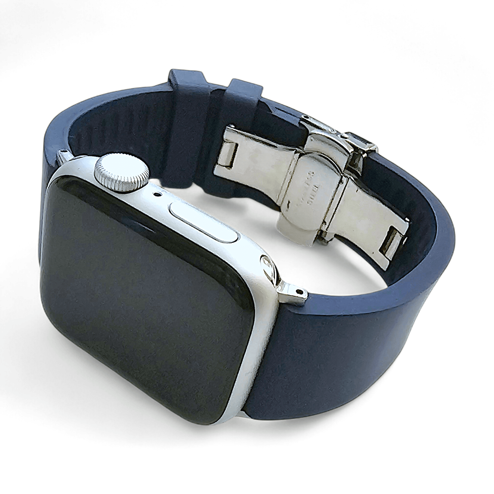 Premium FKM Rubber Watch Strap For Apple Watch Blue - Wrist Envy