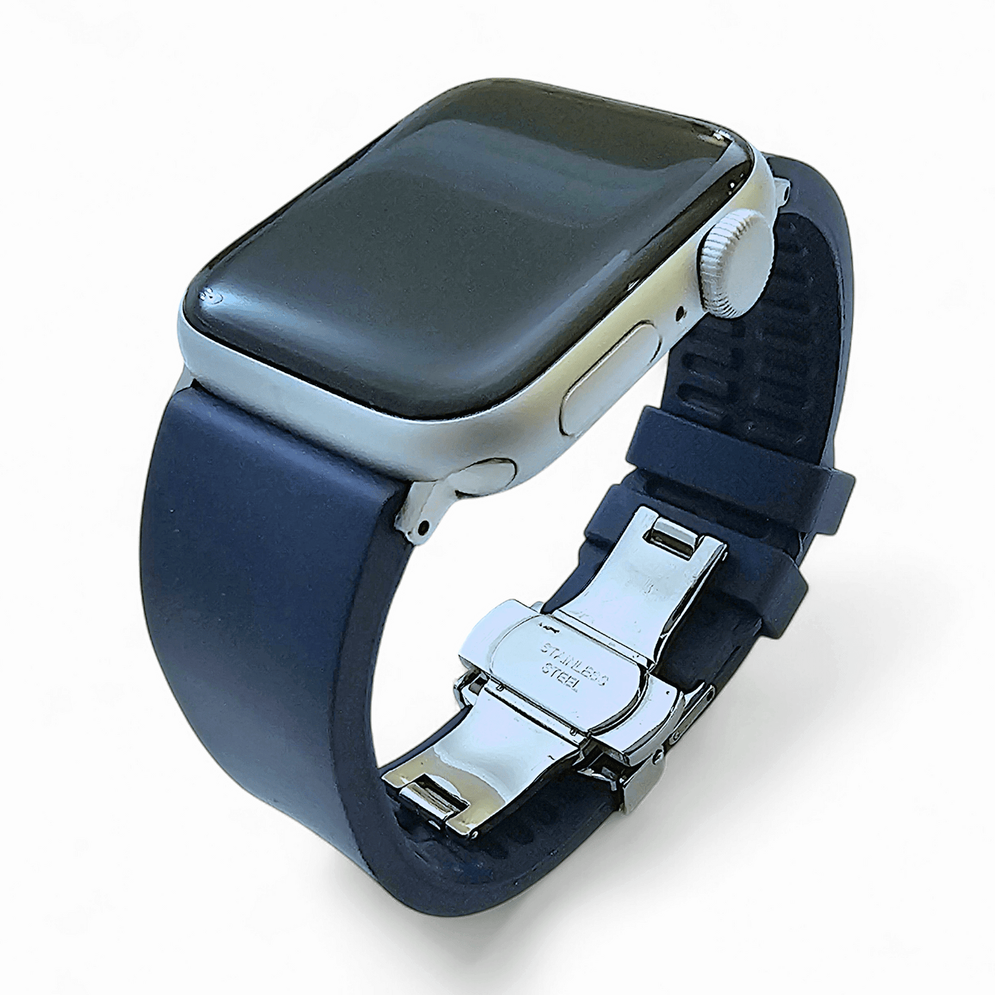 Premium FKM Rubber Watch Strap For Apple Watch Blue - Wrist Envy