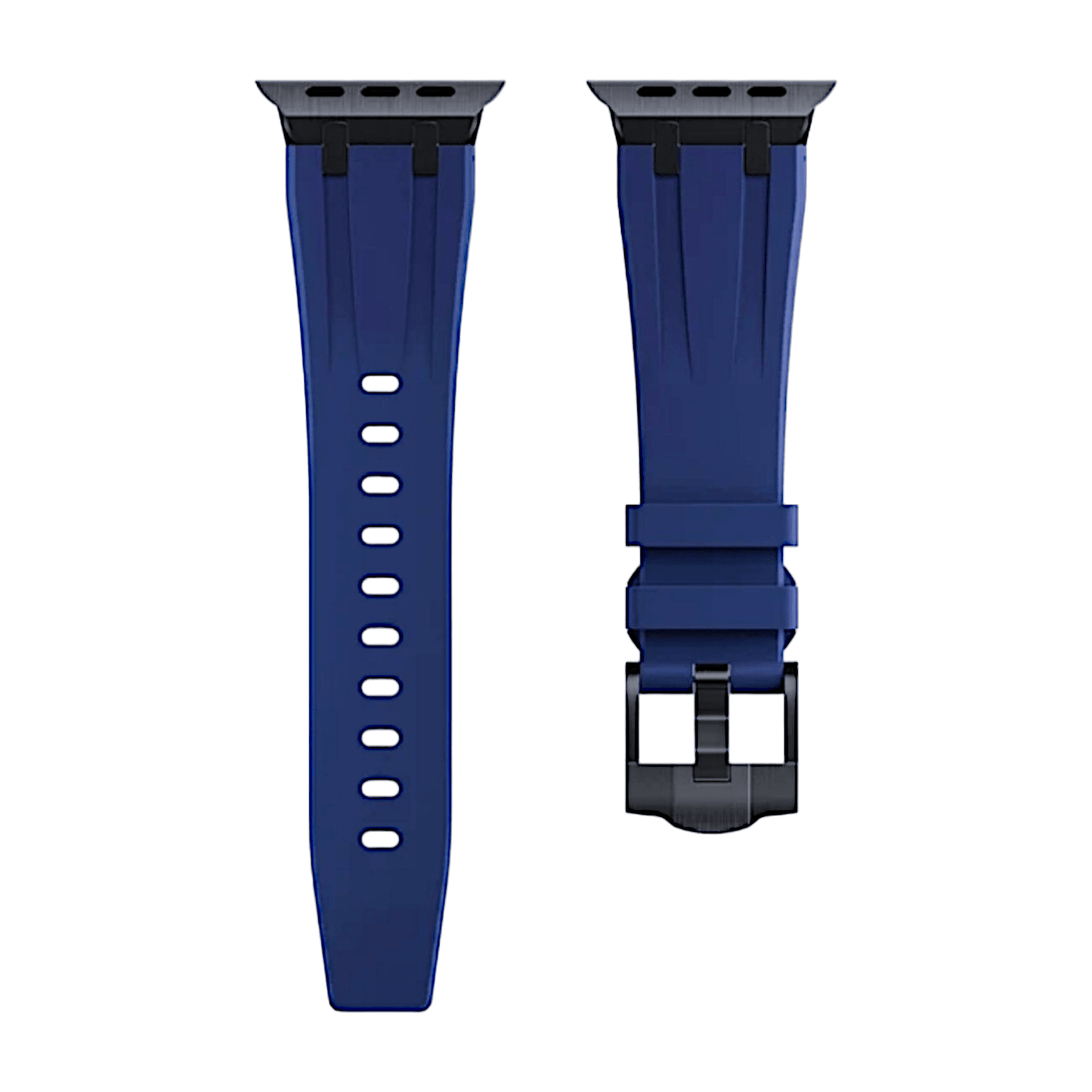 Premium FKM Rubber Watch Strap For Apple Watch Midnight Blue - Wrist Envy