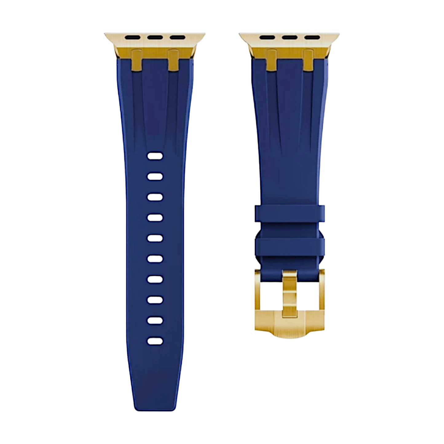 Premium FKM Rubber Watch Strap For Apple Watch Midnight Blue - Wrist Envy