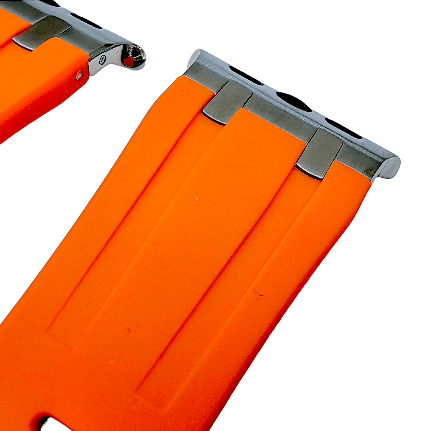 Premium FKM Rubber Watch Strap For Apple Watch Orange - Wrist Envy