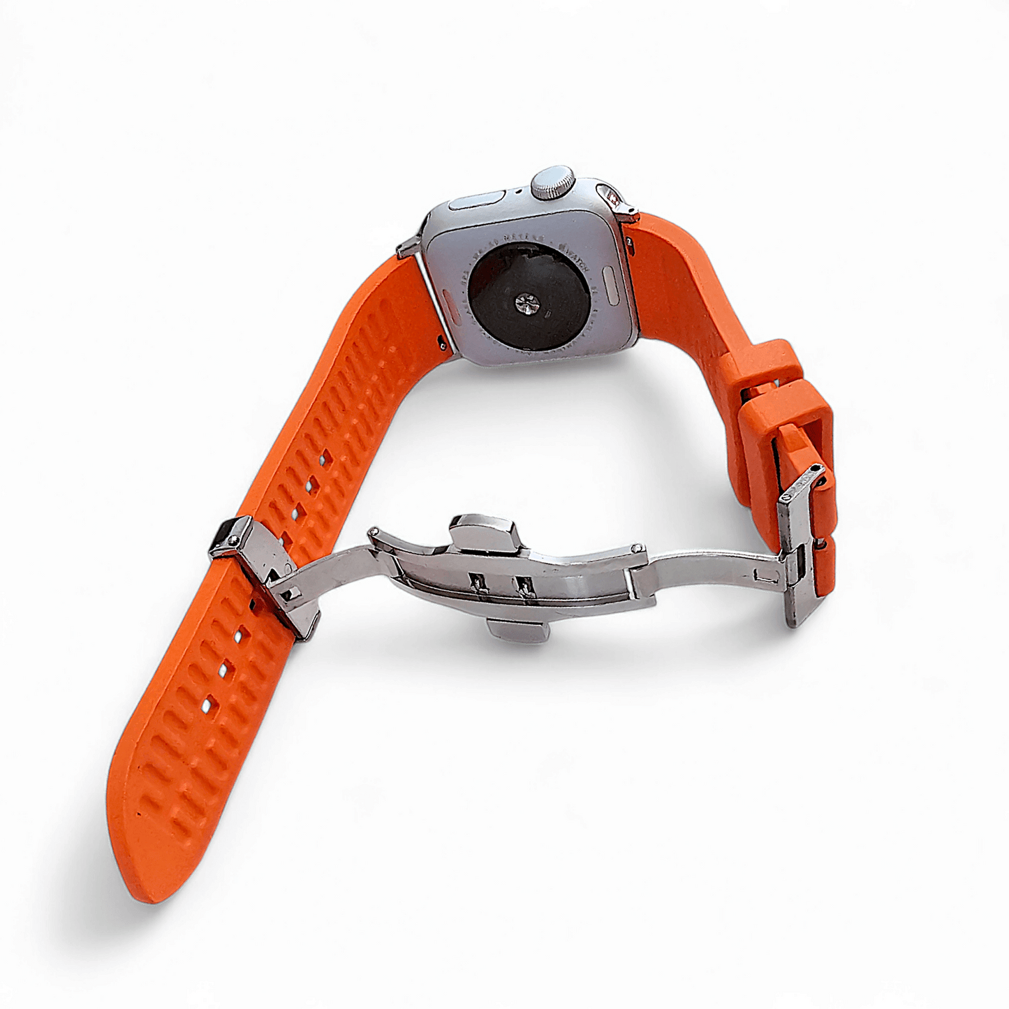 Premium FKM Rubber Watch Strap For Apple Watch Orange - Wrist Envy