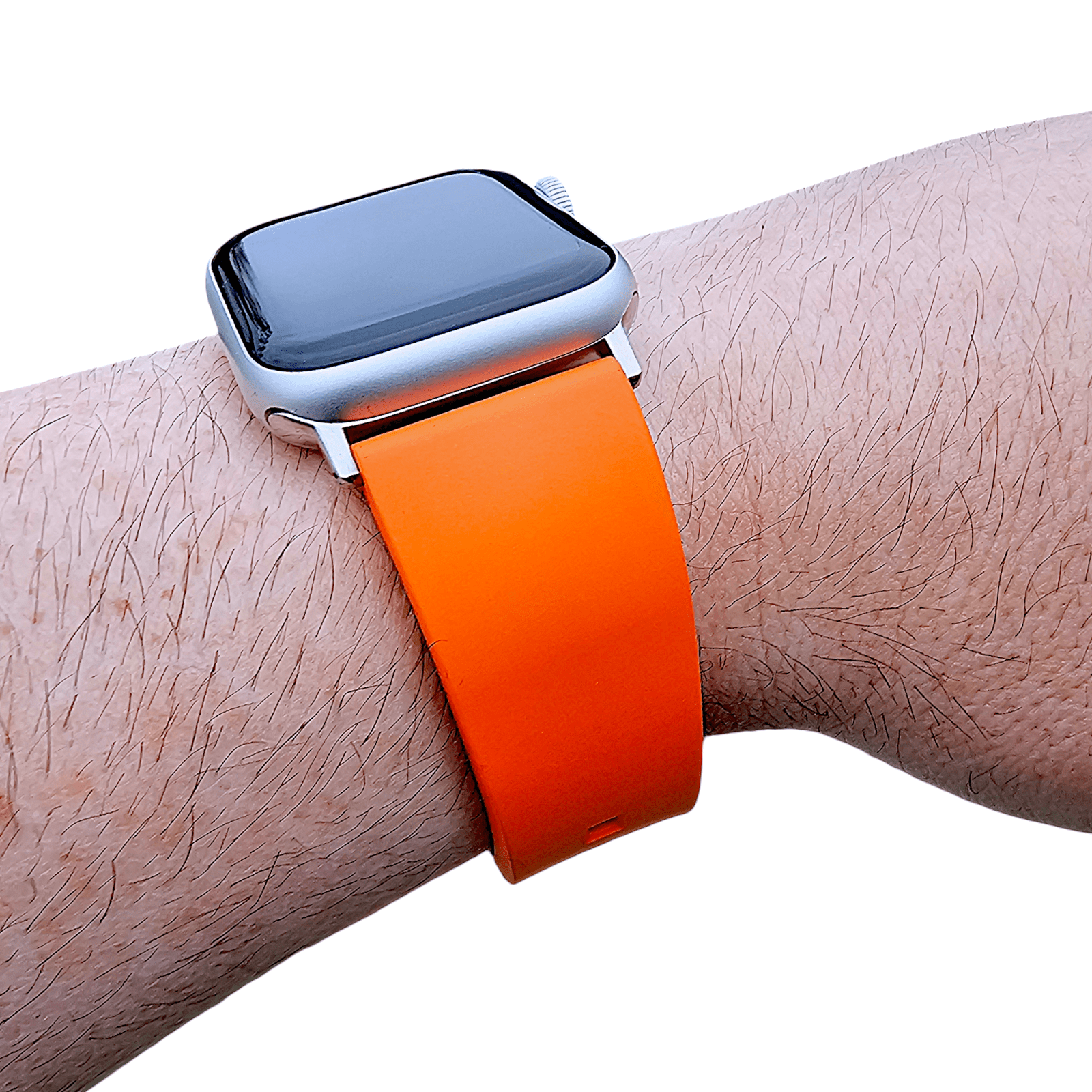 Premium FKM Rubber Watch Strap For Apple Watch Orange - Wrist Envy