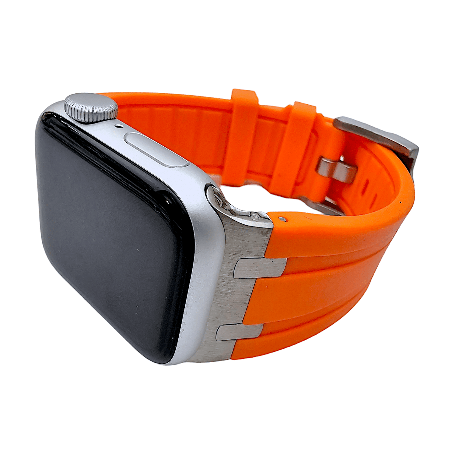 Premium FKM Rubber Watch Strap For Apple Watch Orange - Wrist Envy