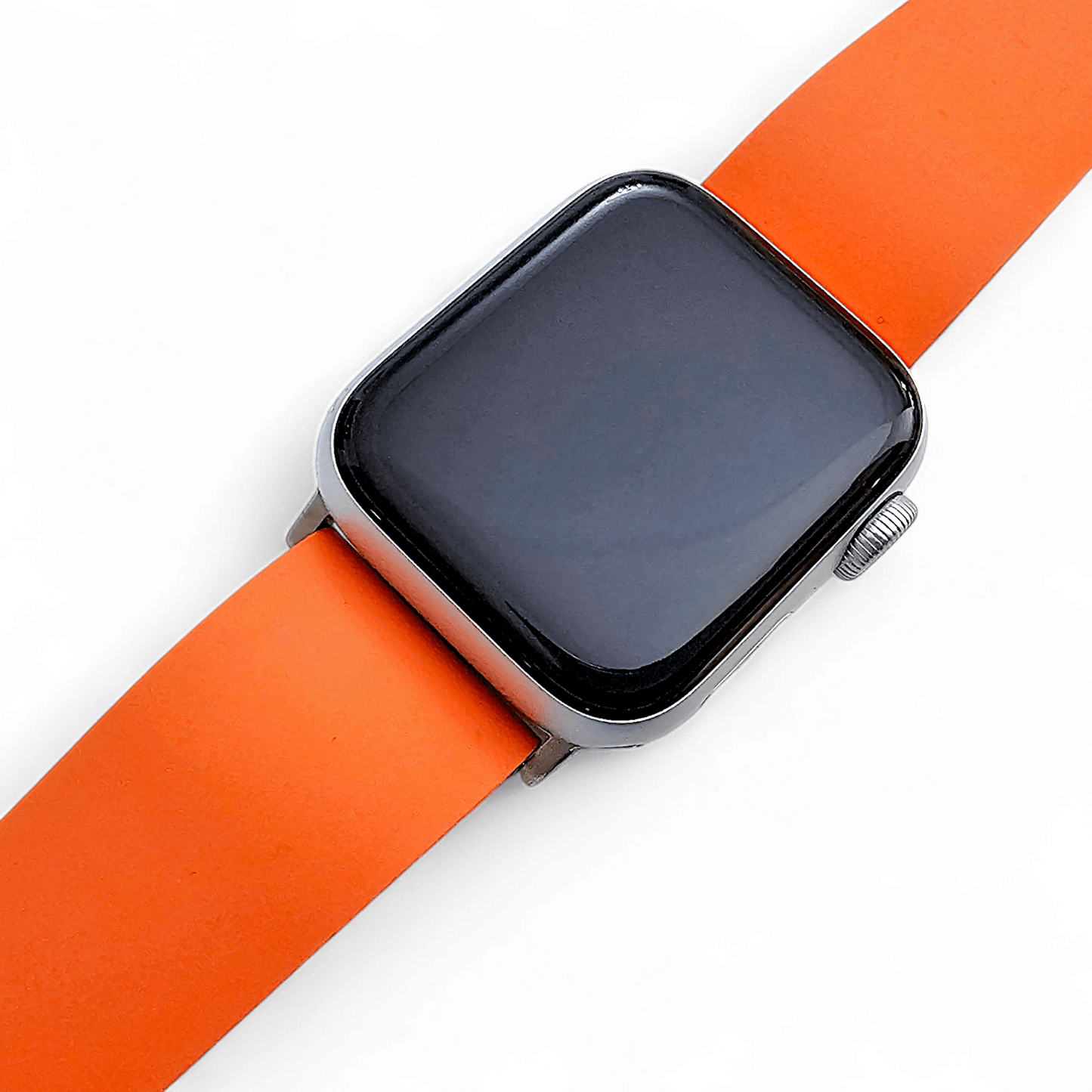 Premium FKM Rubber Watch Strap For Apple Watch Orange - Wrist Envy
