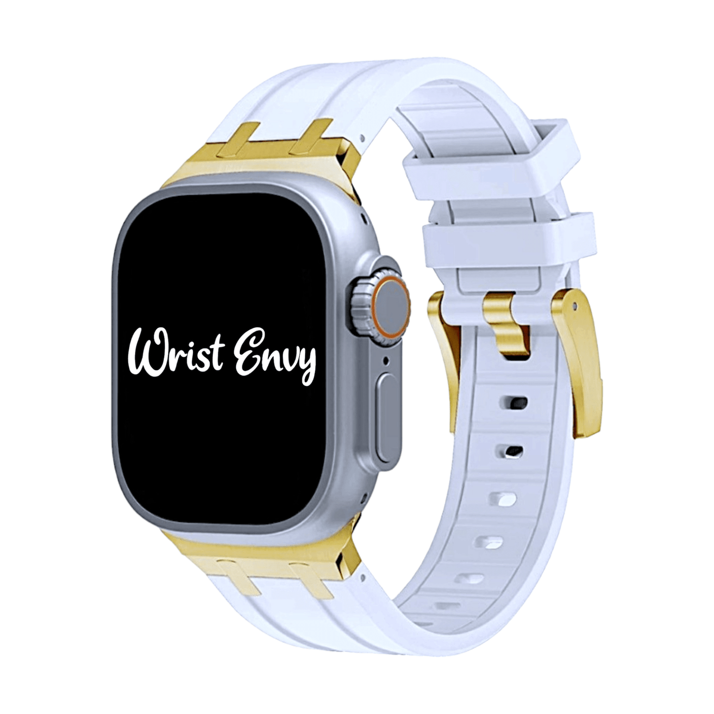 Premium FKM Rubber Watch Strap For Apple Watch White - Wrist Envy